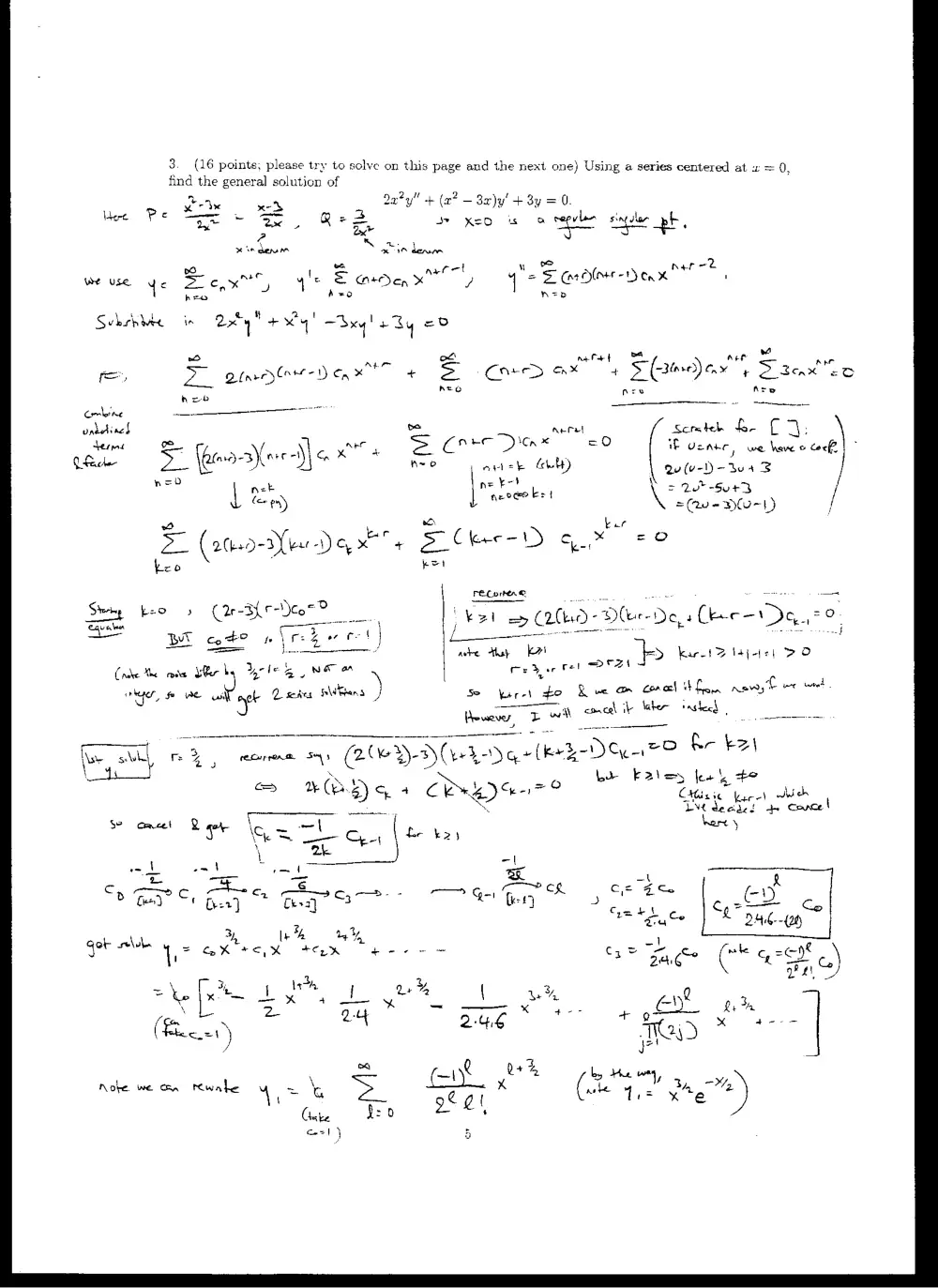 MATH 202 Exam 2 with Solution, Spring 2006, page 3