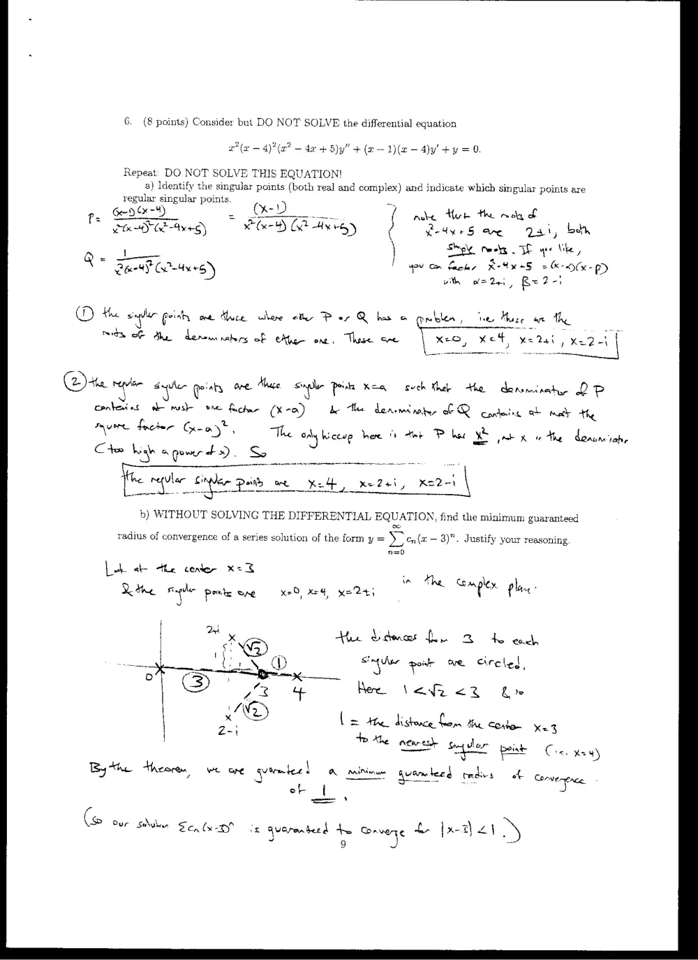MATH 202 Exam 2 with Solution, Spring 2006, page 7
