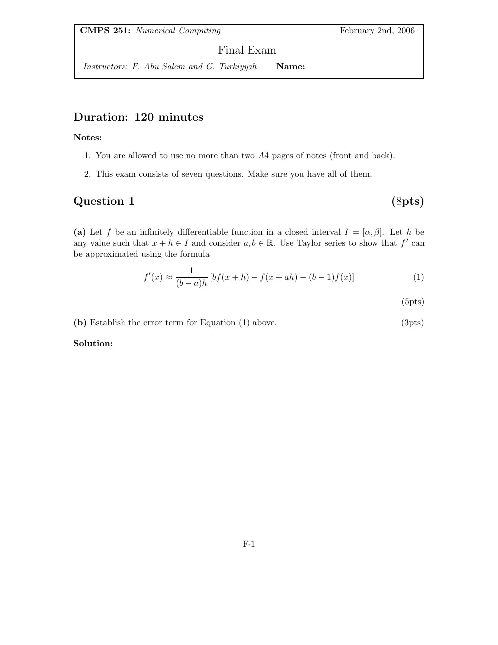 CMPS 251 Final, Fall 2005, page 1