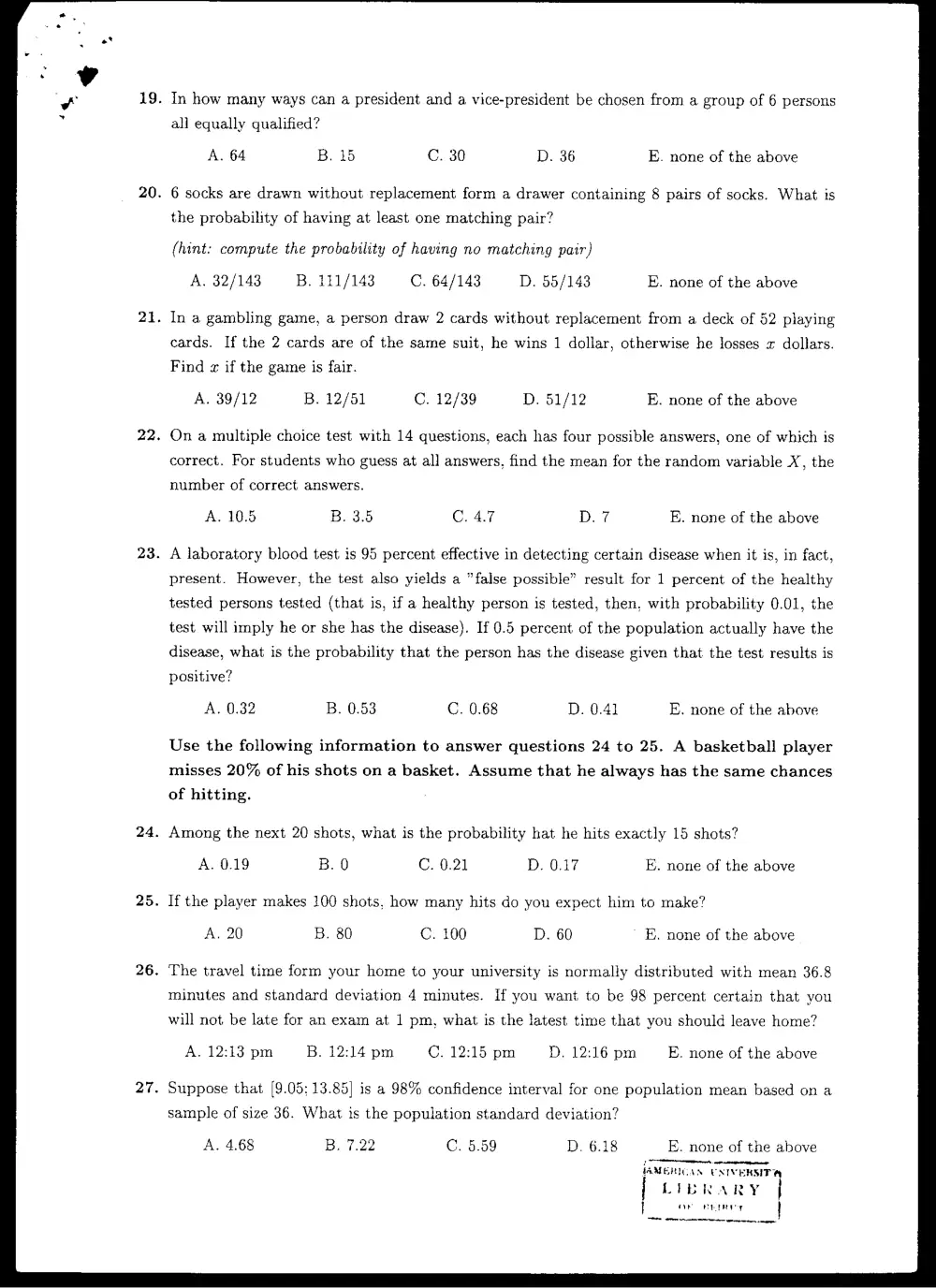STAT 210 Final, Fall 2004, page 4