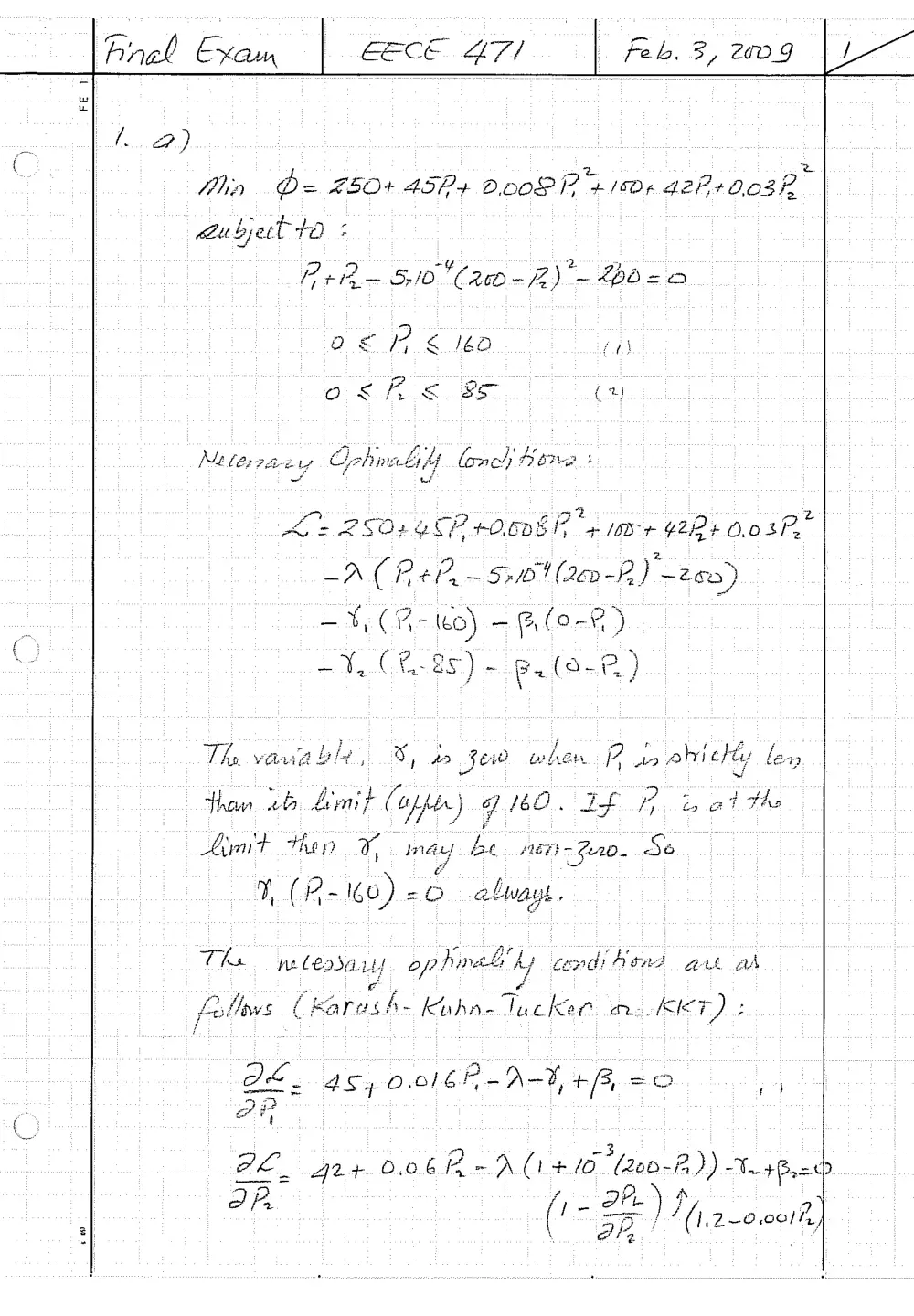 EECE 471 Final Solution, Fall 2008, page 1