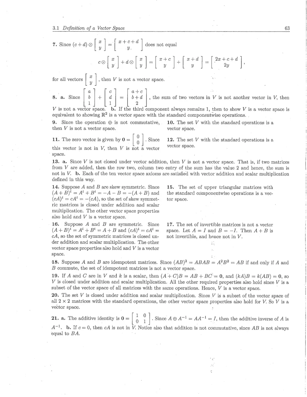 MATH 218 Problems Solution Manual Chapter 3.1, Fall 2011, page 3