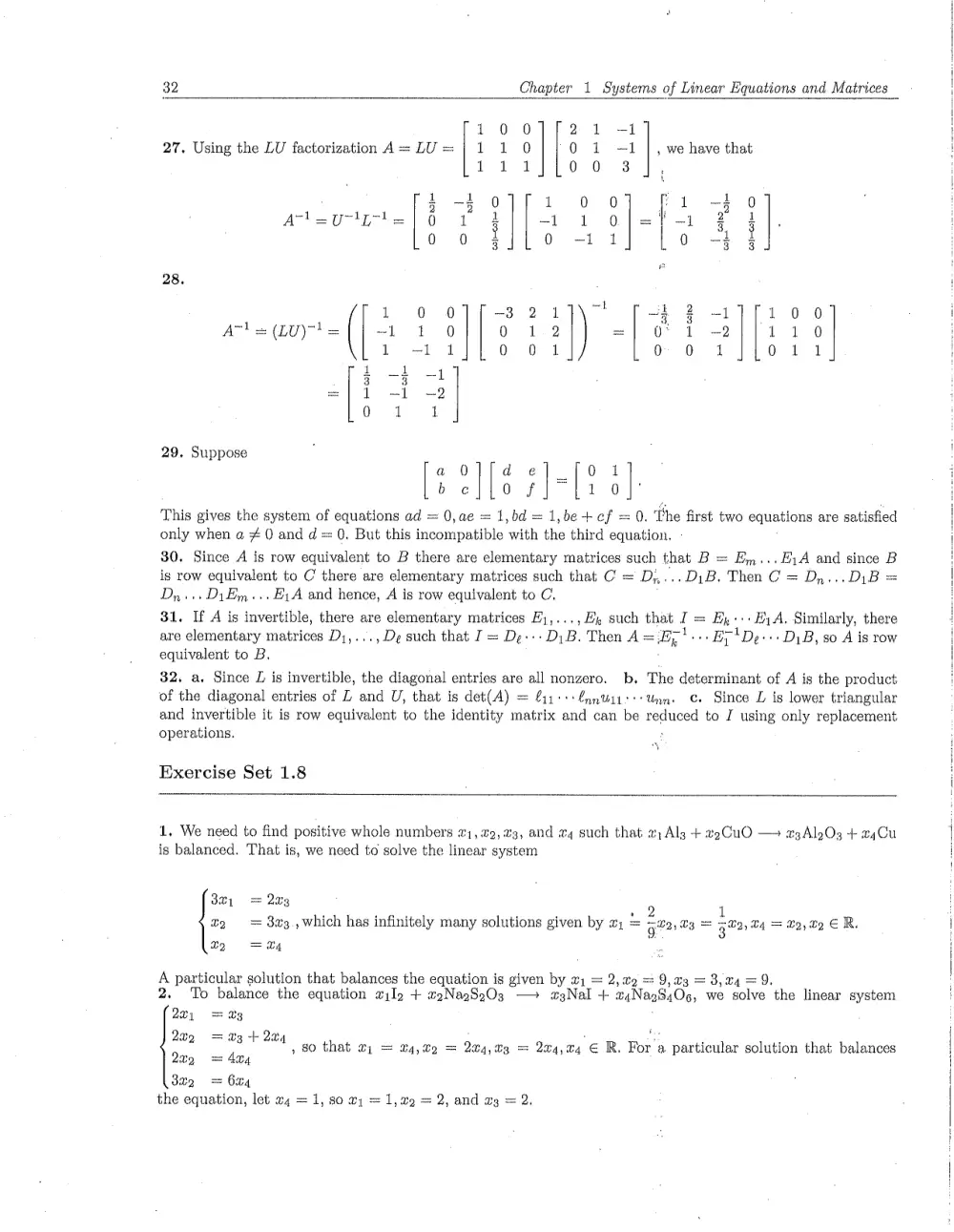 MATH 218 Problems Solution Manual Chapter 1.7, Fall 2011, page 6