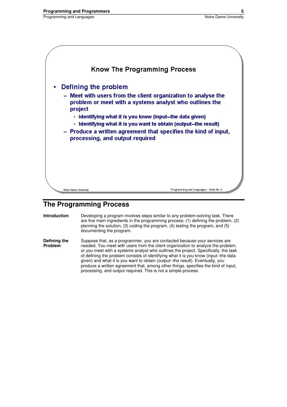 CSC 201 Chapter 16- Programming and Languages, Spring 2007, page 5