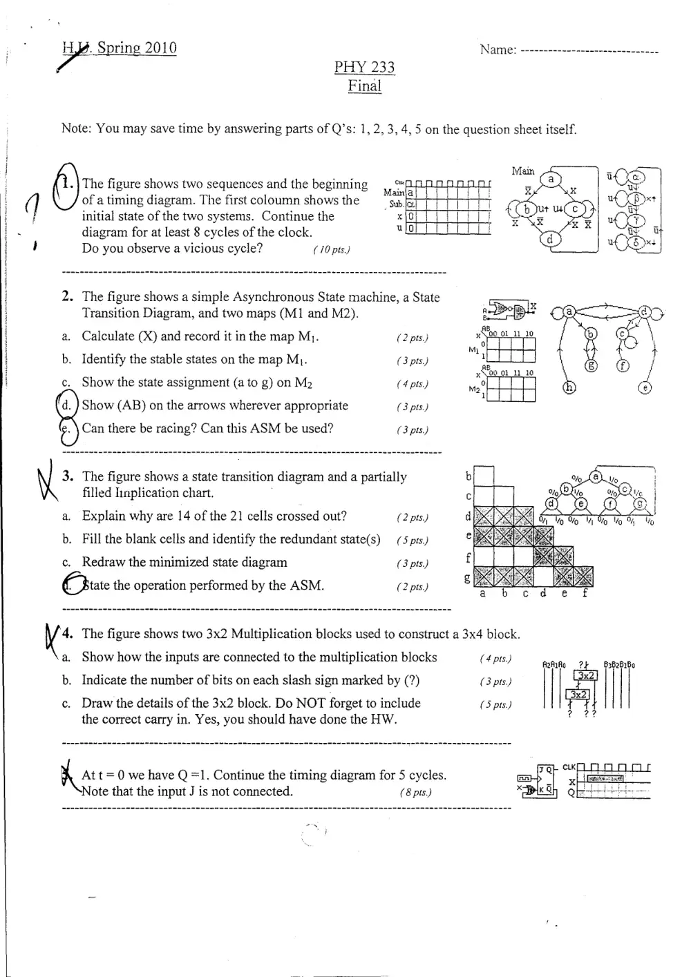 PHY 233 Final, Spring 2011, page 1