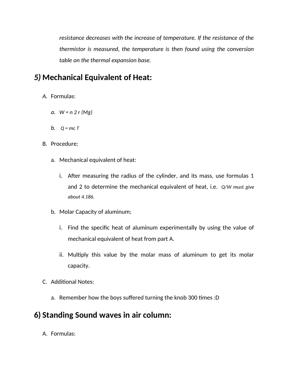 PHYS 210L Notes, Fall 2011, page 4