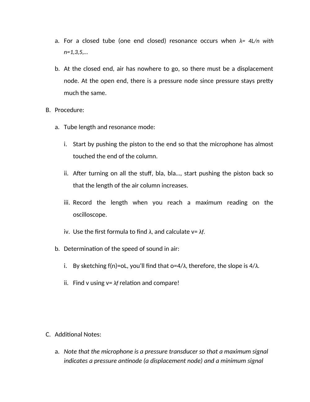 PHYS 210L Notes, Fall 2011, page 5