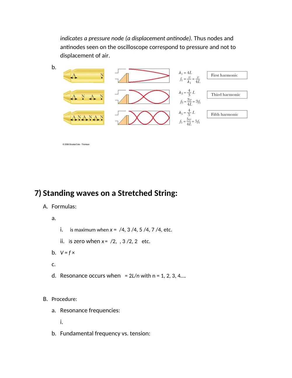 PHYS 210L Notes, Fall 2011, page 6