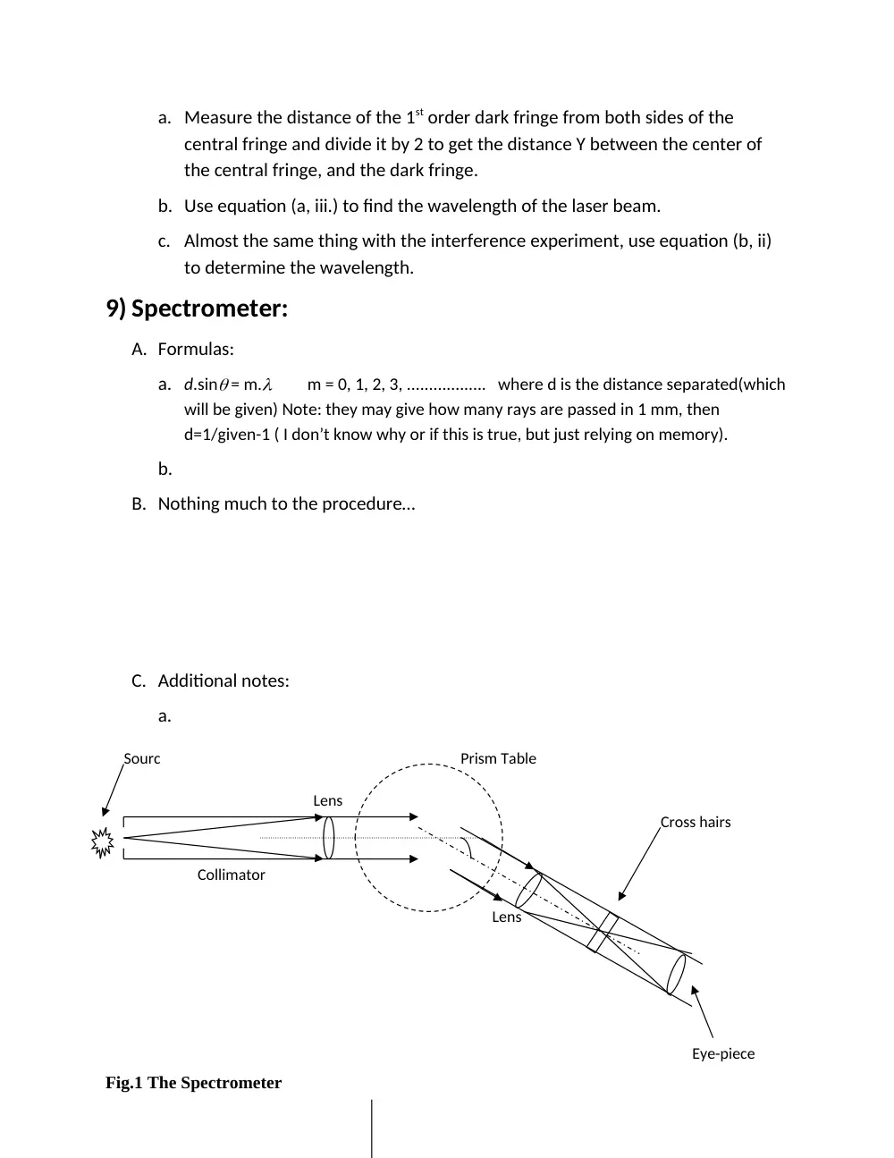 PHYS 210L Notes, Fall 2011, page 9