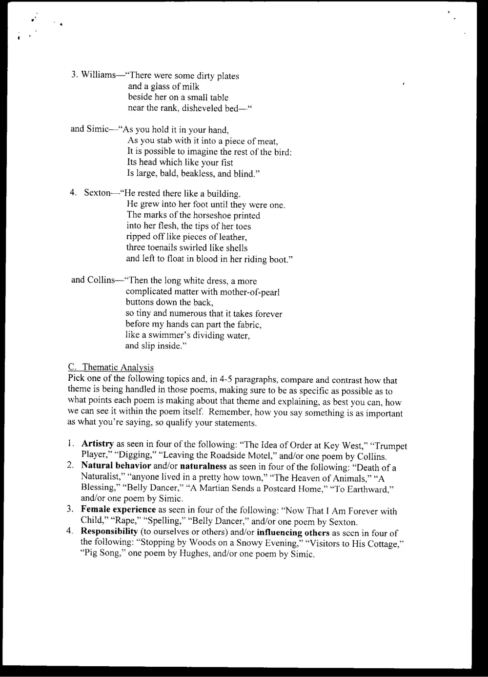 ENG 218 Final, Fall 2001, page 2