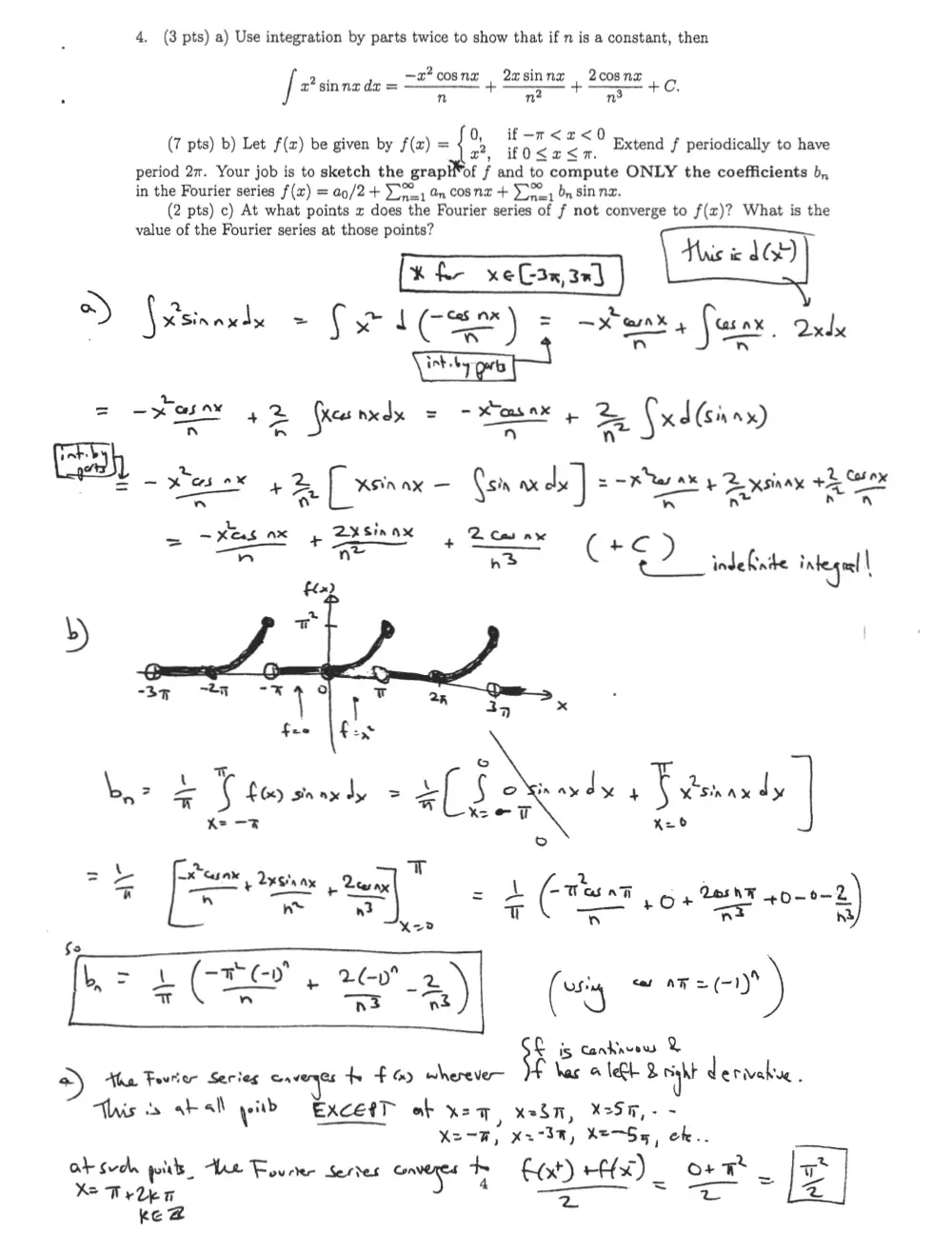 MATH 201 Exam 2 With Solution, Fall 2008, page 6