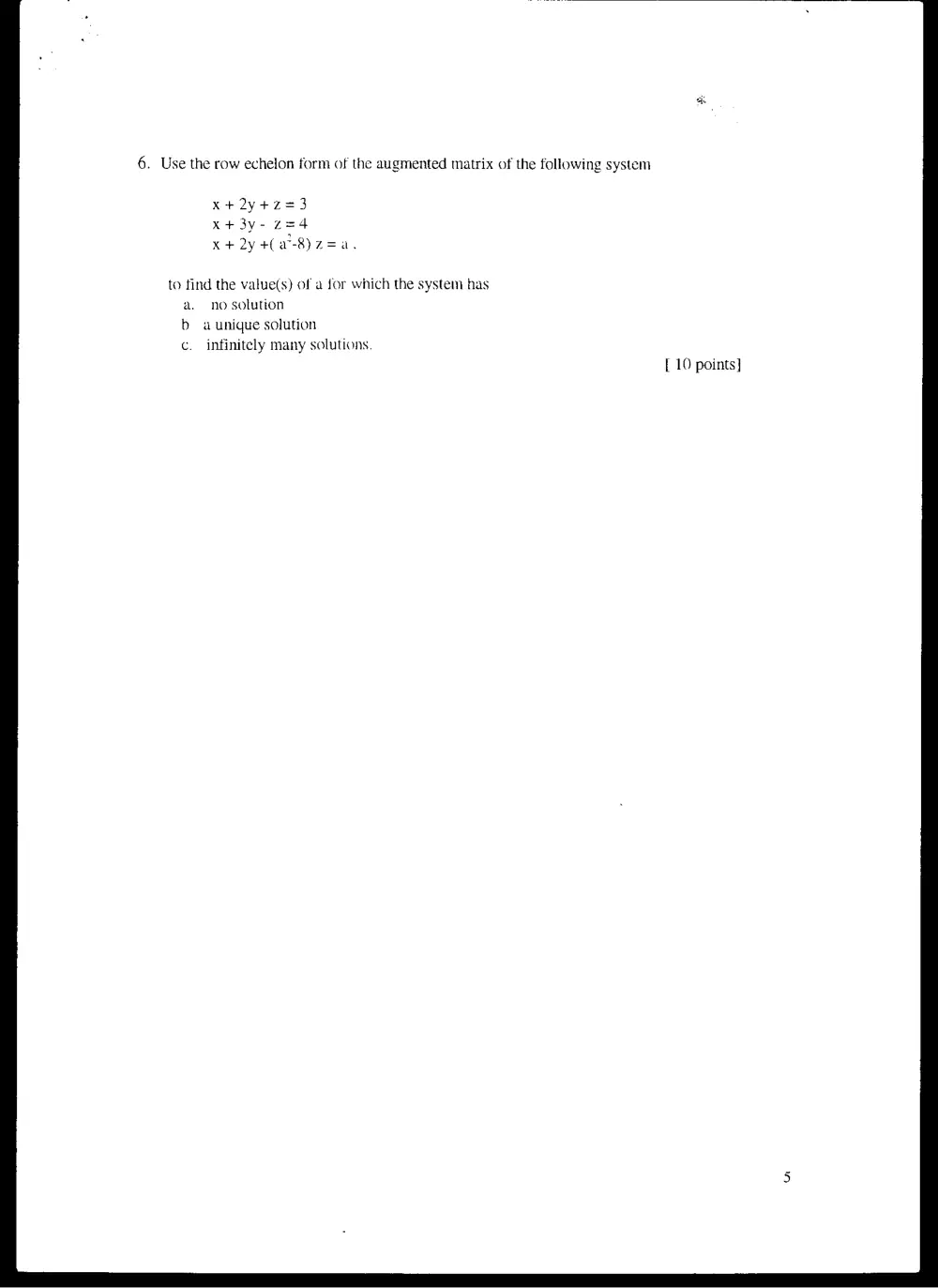 MATH 219 Final, Spring 2001, page 5