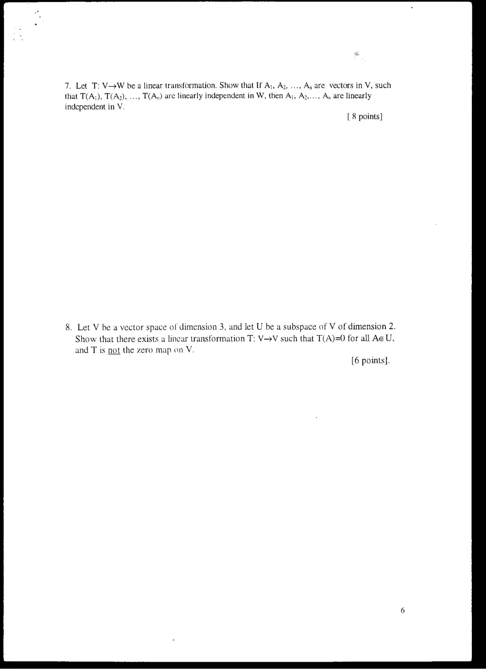 MATH 219 Final, Spring 2001, page 6