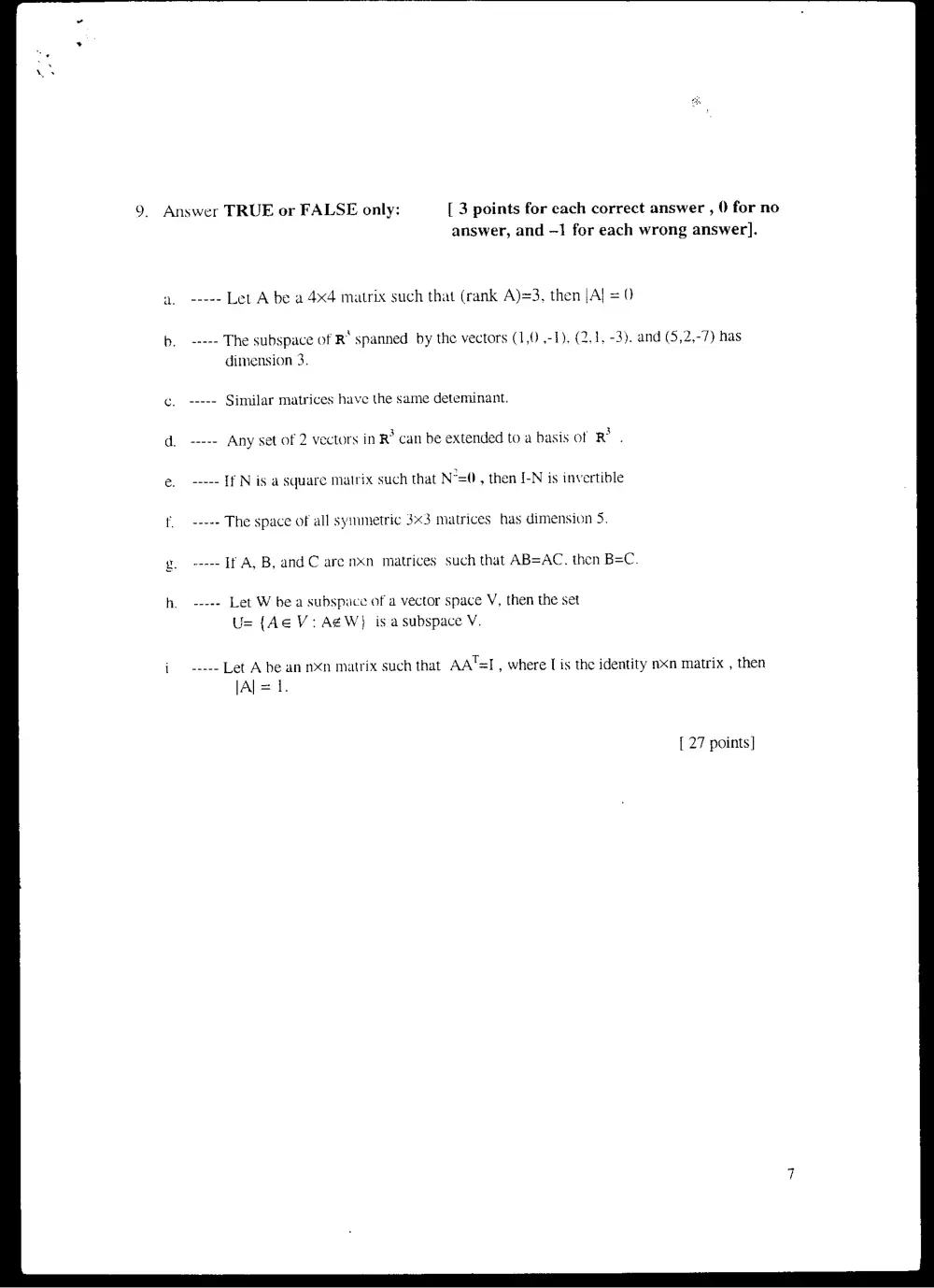 MATH 219 Final, Spring 2001, page 7