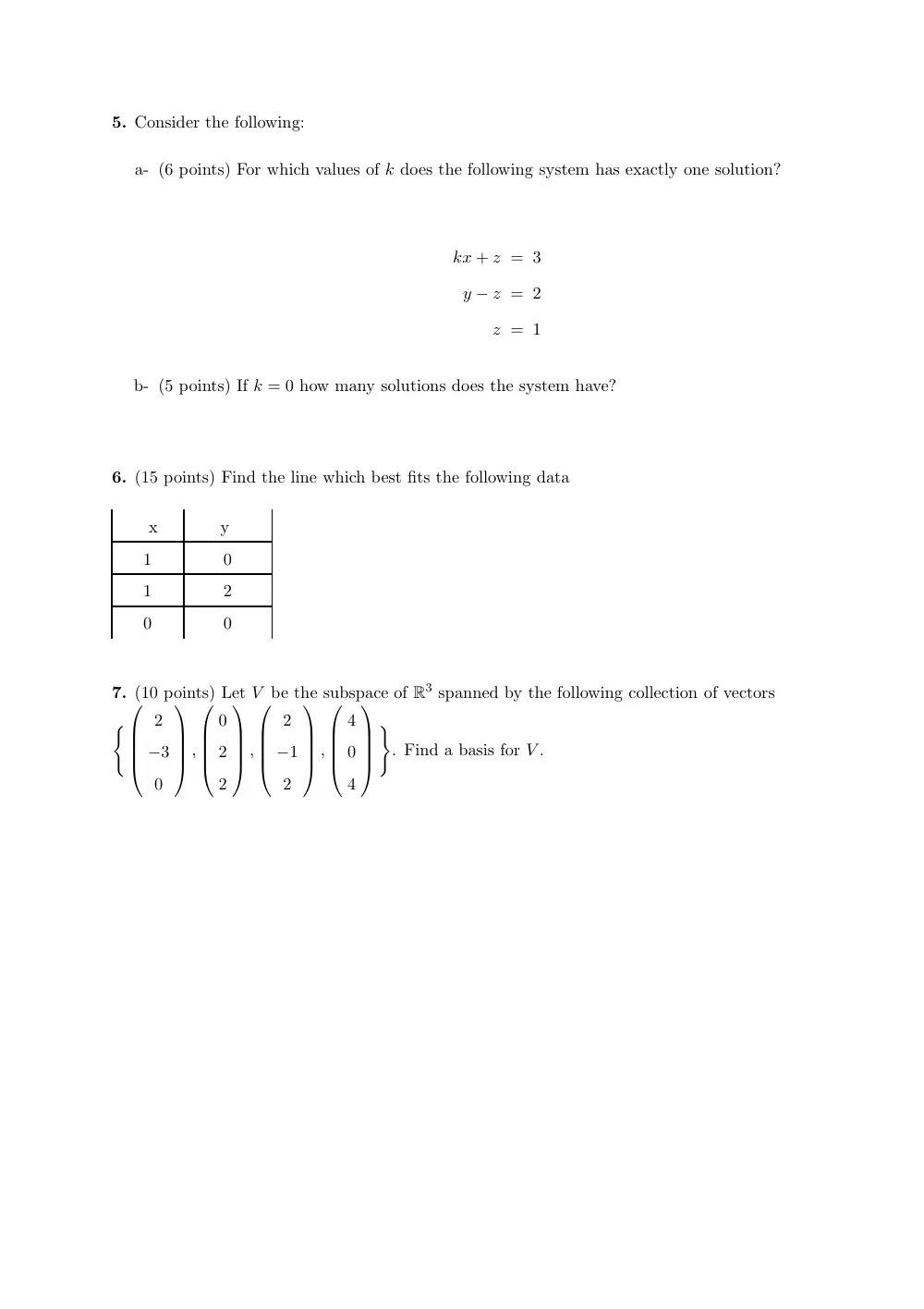 MATH 218 Final, Spring 2012, page 3