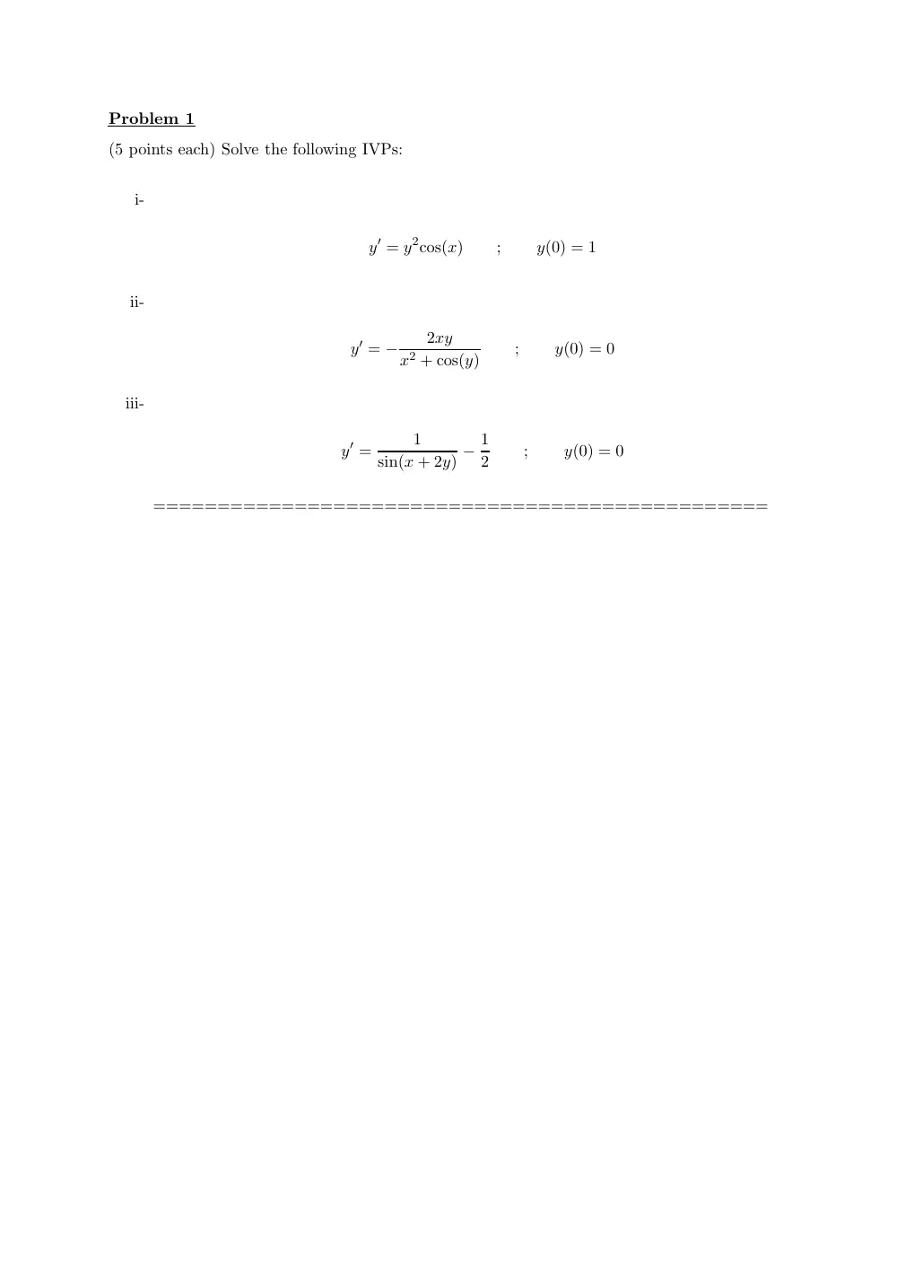 MATH 202 Midterm, Summer 2011, page 2