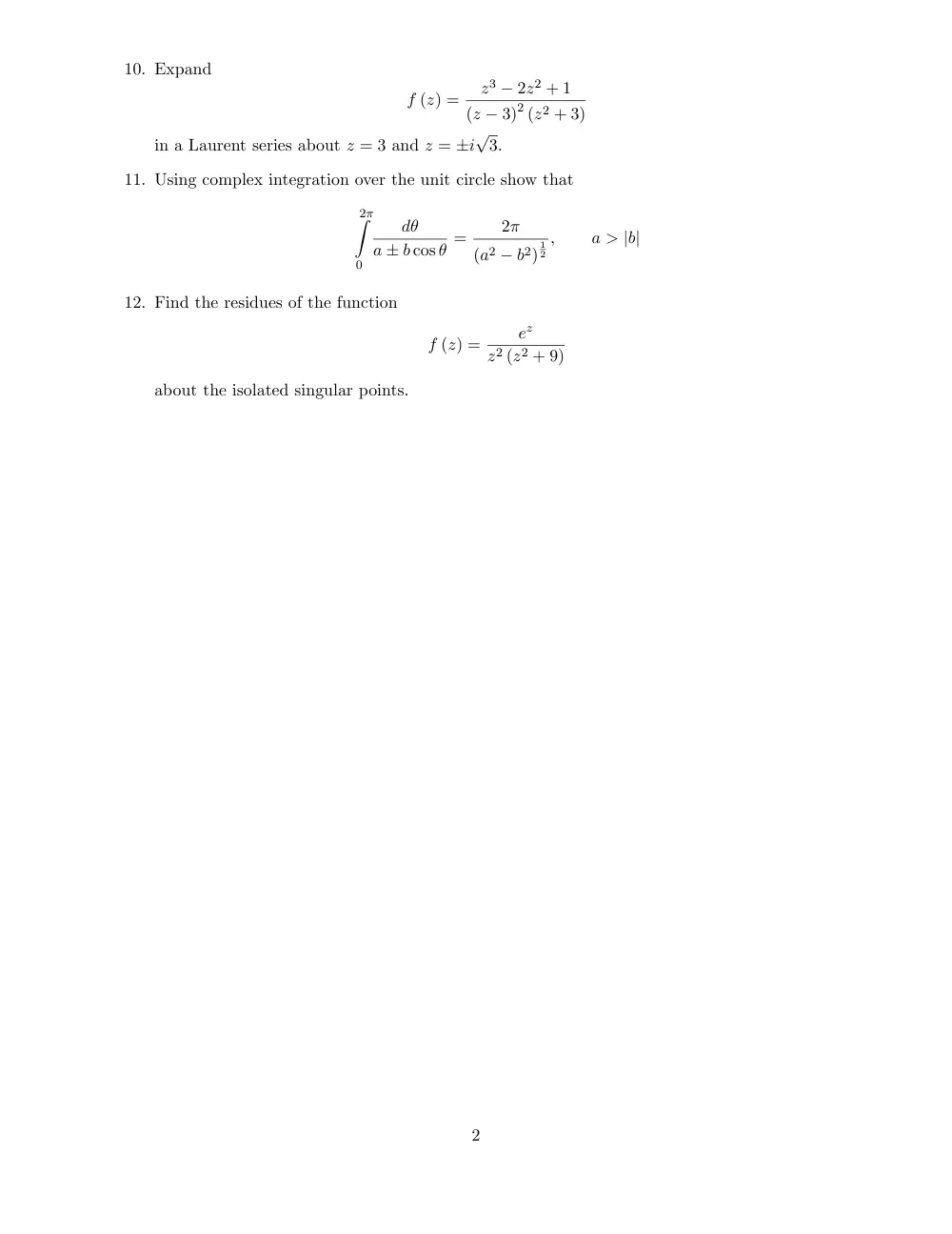 PHYS 216 Final, Fall 2012, page 2