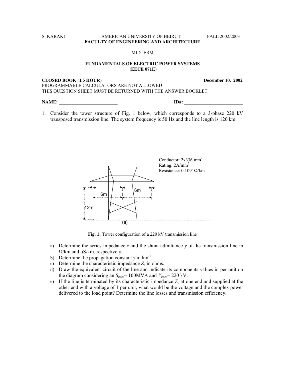 EECE 471 Midterm, Fall 2002, page 1