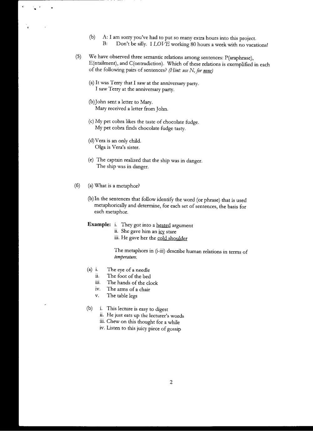 ENG 227 Final, Spring 2001, page 2
