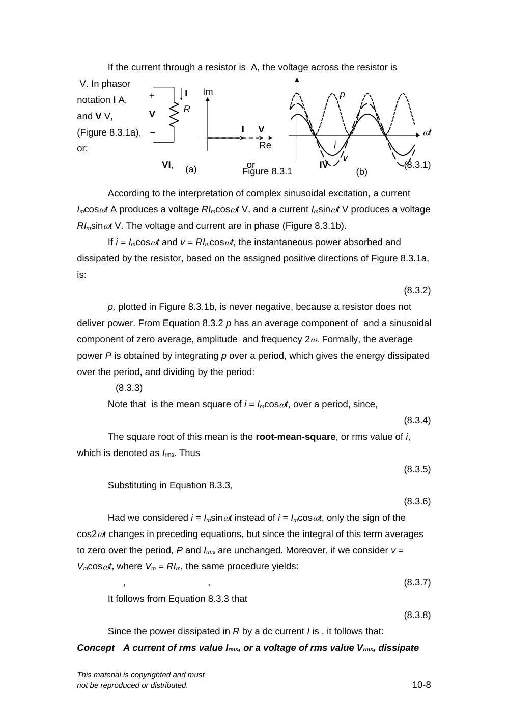 EECE 210 Chapter Uploading Chapter 08 Sinusoidal Steady, Spring 2015, page 10