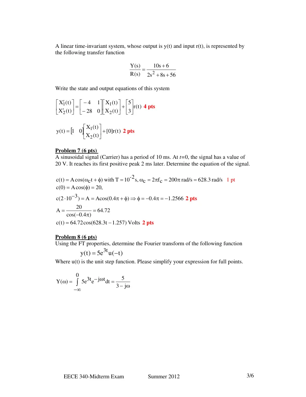 EECE 340 Midterm, Summer 2012, page 3