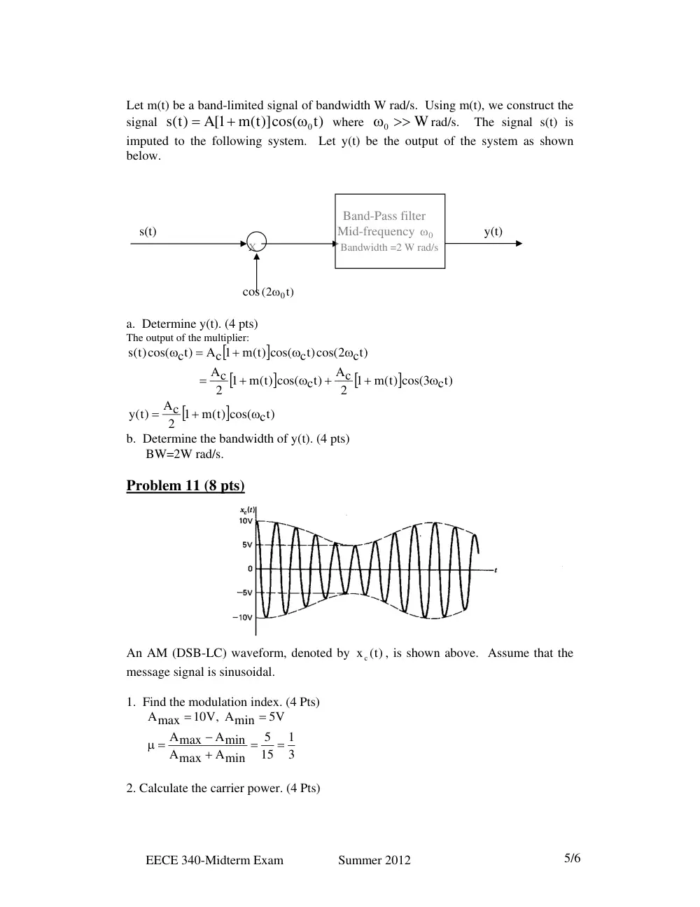 EECE 340 Midterm, Summer 2012, page 5