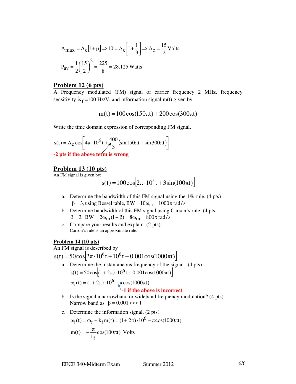 EECE 340 Midterm, Summer 2012, page 6