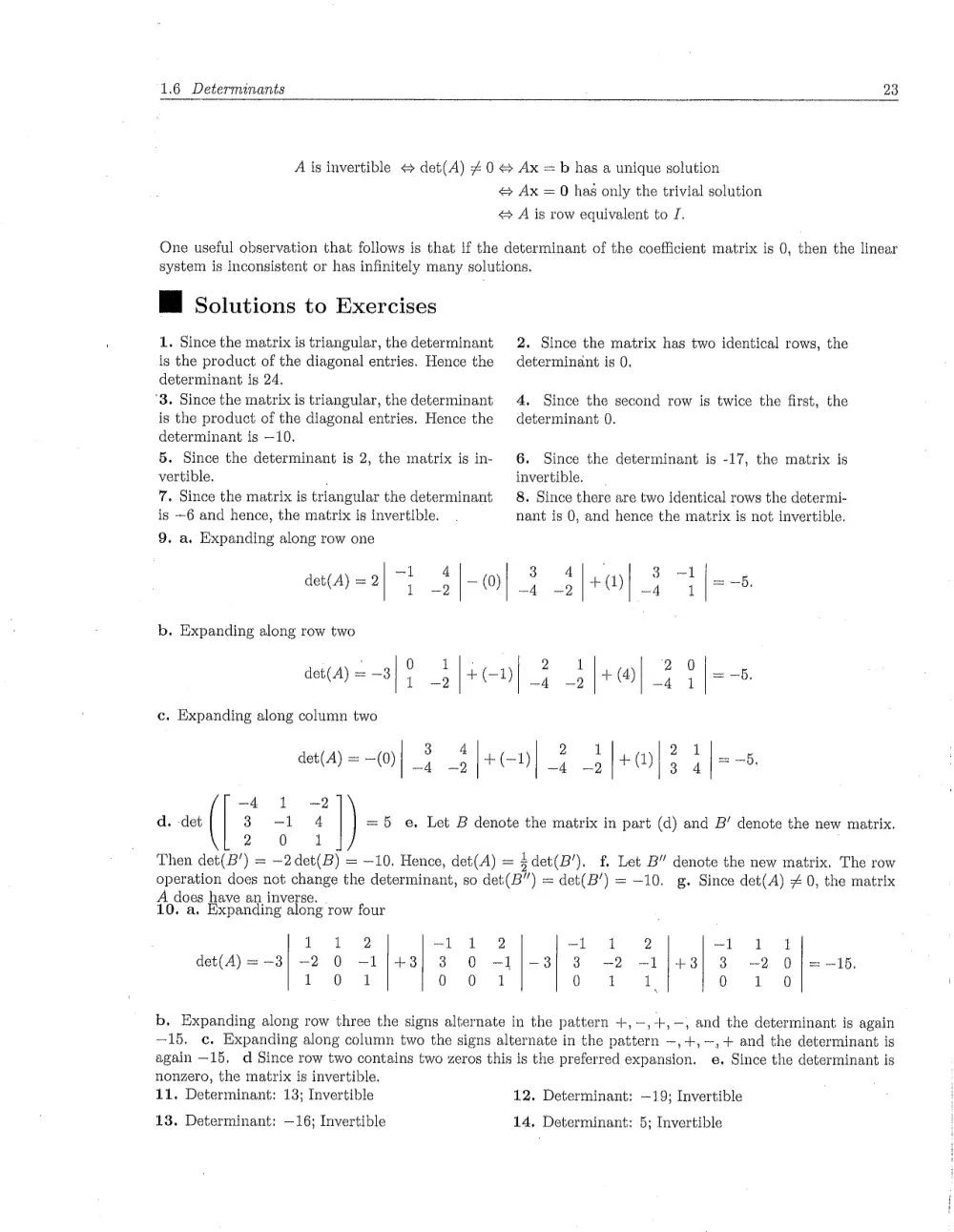 MATH 218 Problems Solution Manual Chapter 1.6, Fall 2011, page 1