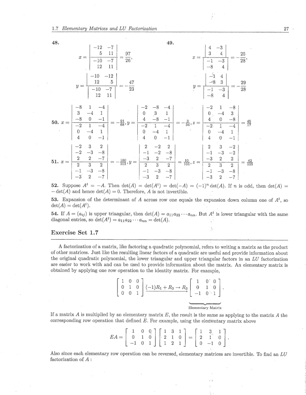 MATH 218 Problems Solution Manual Chapter 1.6, Fall 2011, page 5