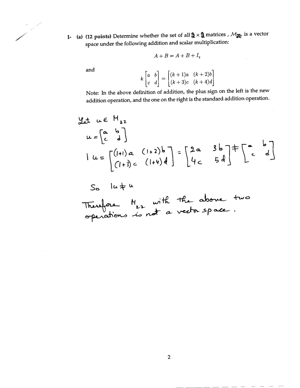 MATH 218 Final with Solution, Spring 2017, page 2