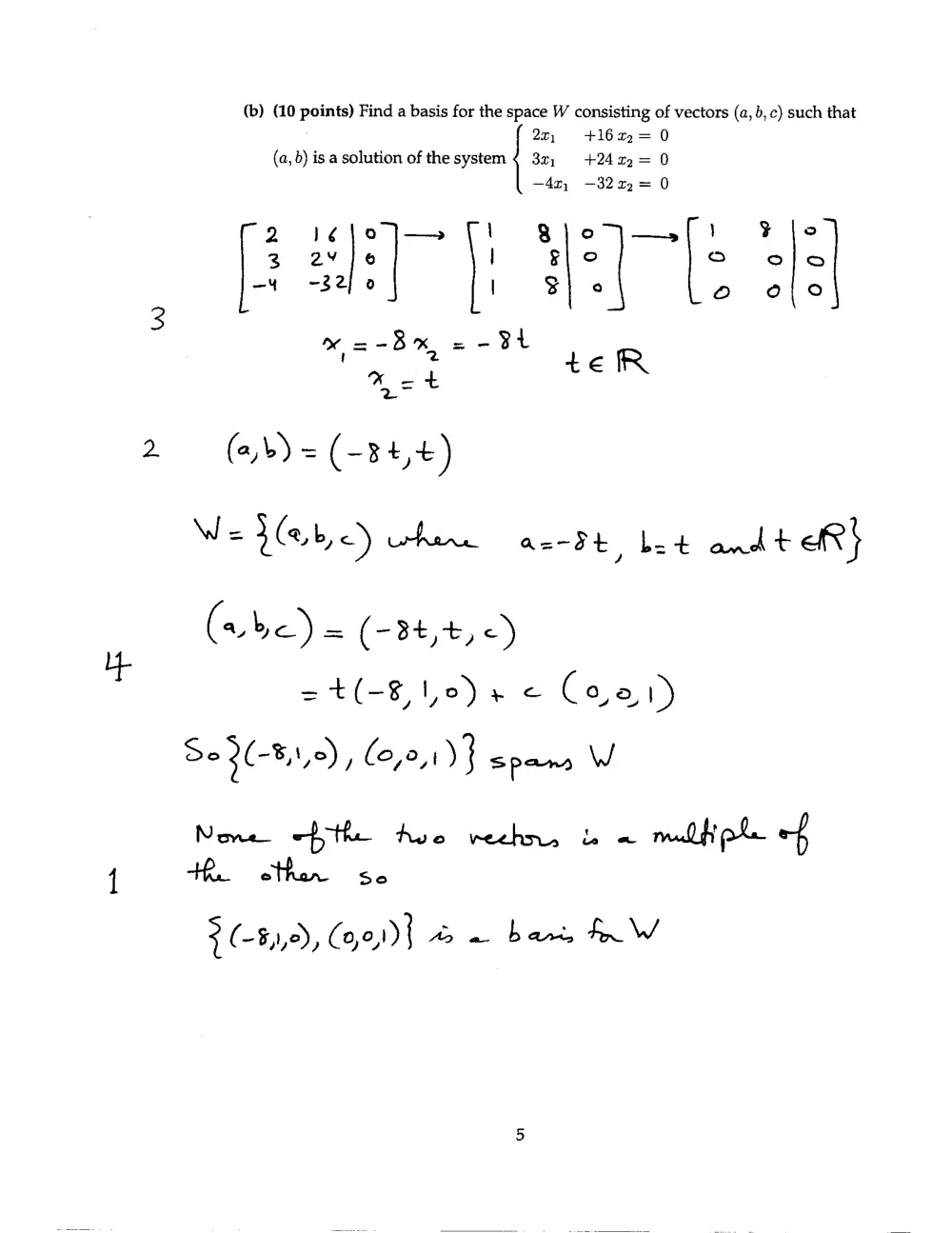 MATH 218 Final with Solution, Spring 2017, page 5