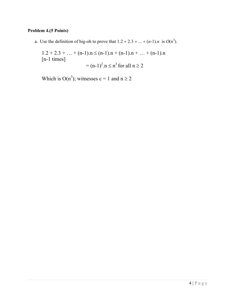 CMPS 211 Exam 2 Sample with Solution, Fall 2010, page 4
