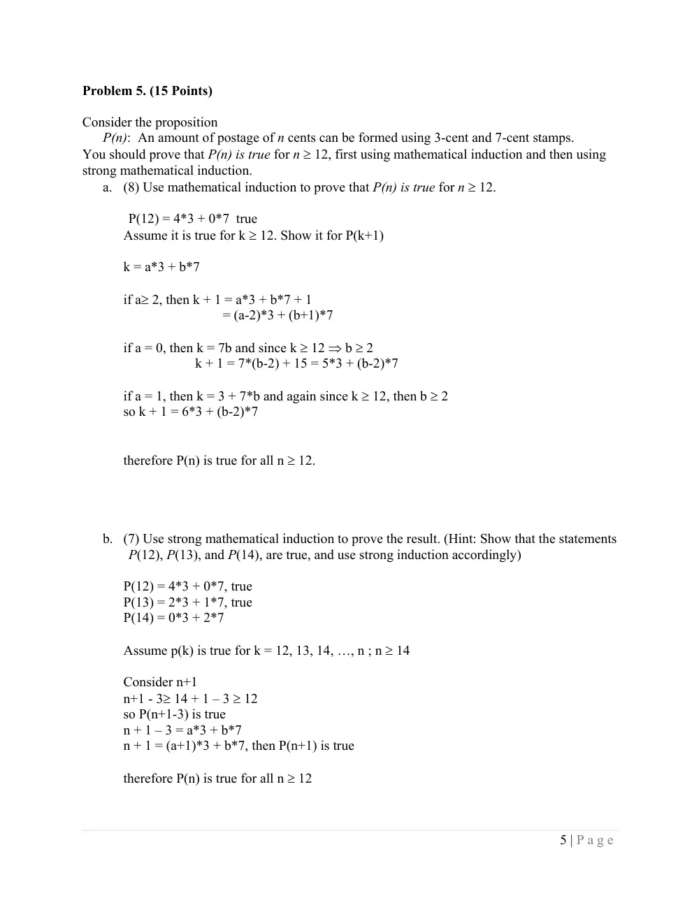 CMPS 211 Exam 2 Sample with Solution, Fall 2010, page 5