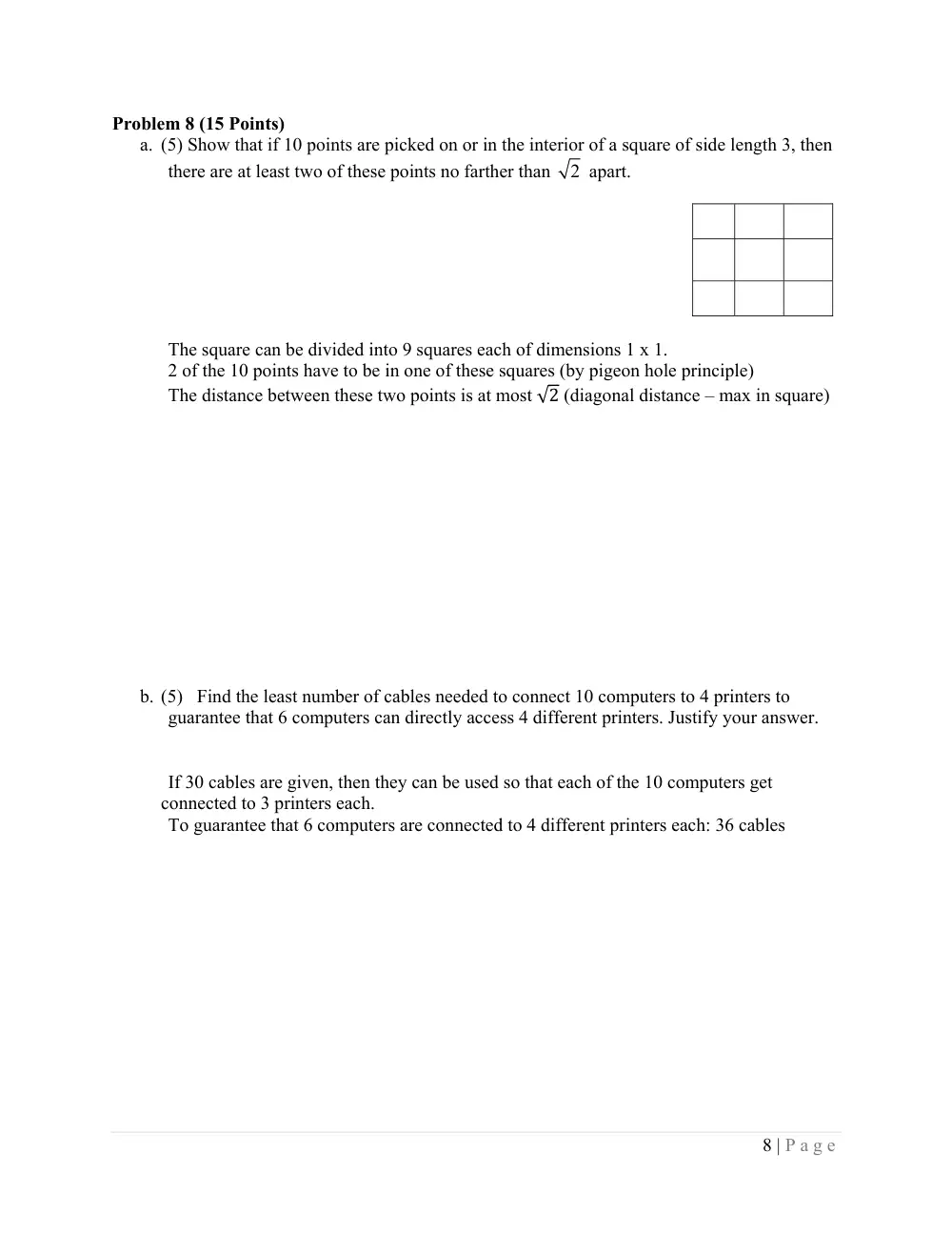 CMPS 211 Exam 2 Sample with Solution, Fall 2010, page 8