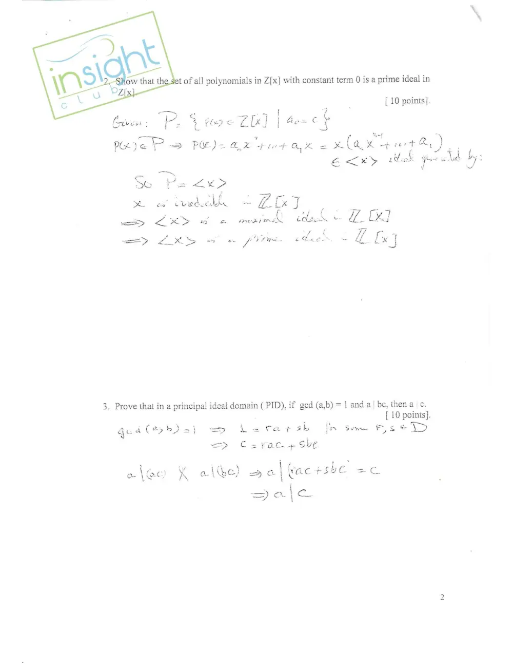 MATH 242 Midterm, Spring 2014, page 2