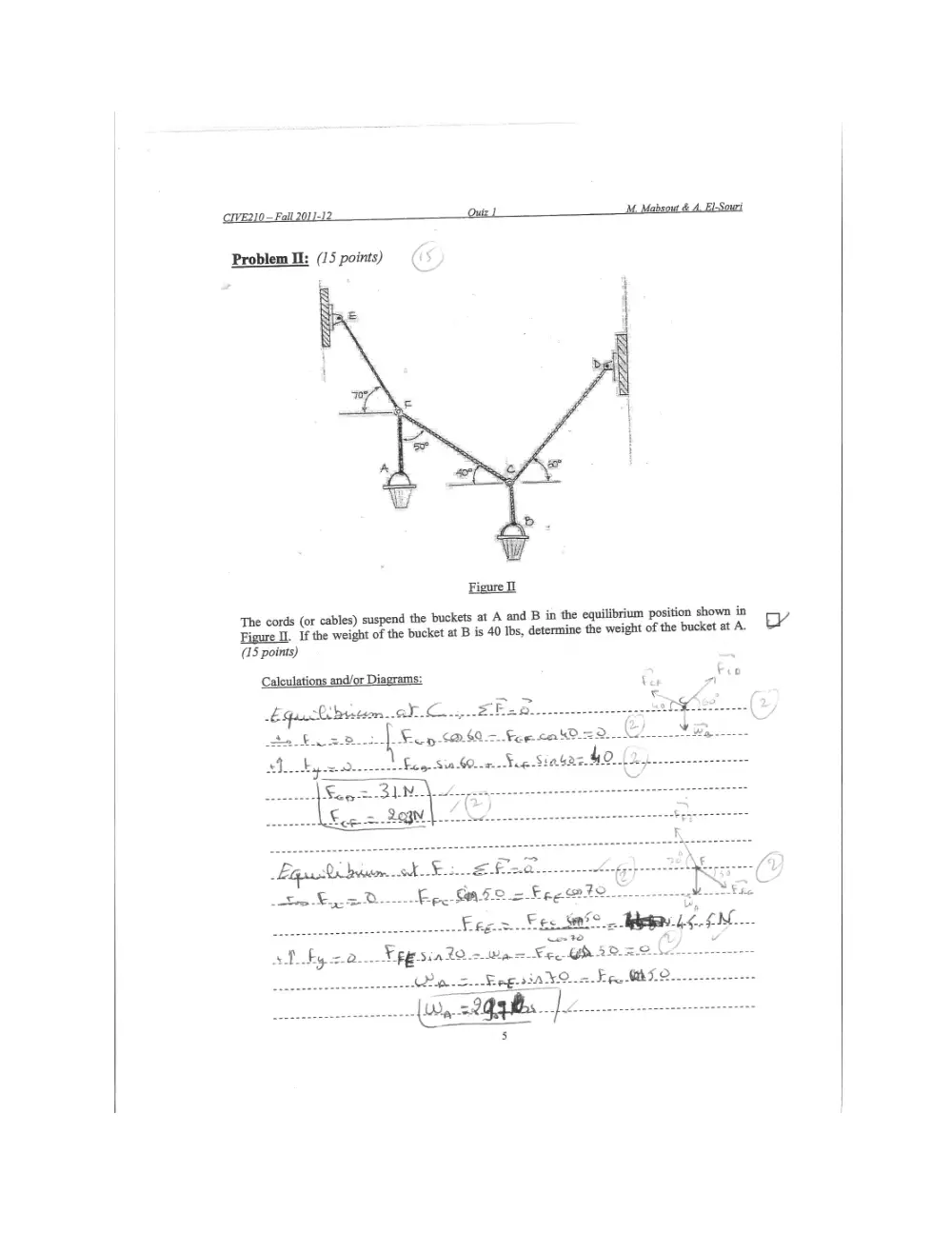 CIVE 210 Exam 1 with Solution, Fall 2011, page 4