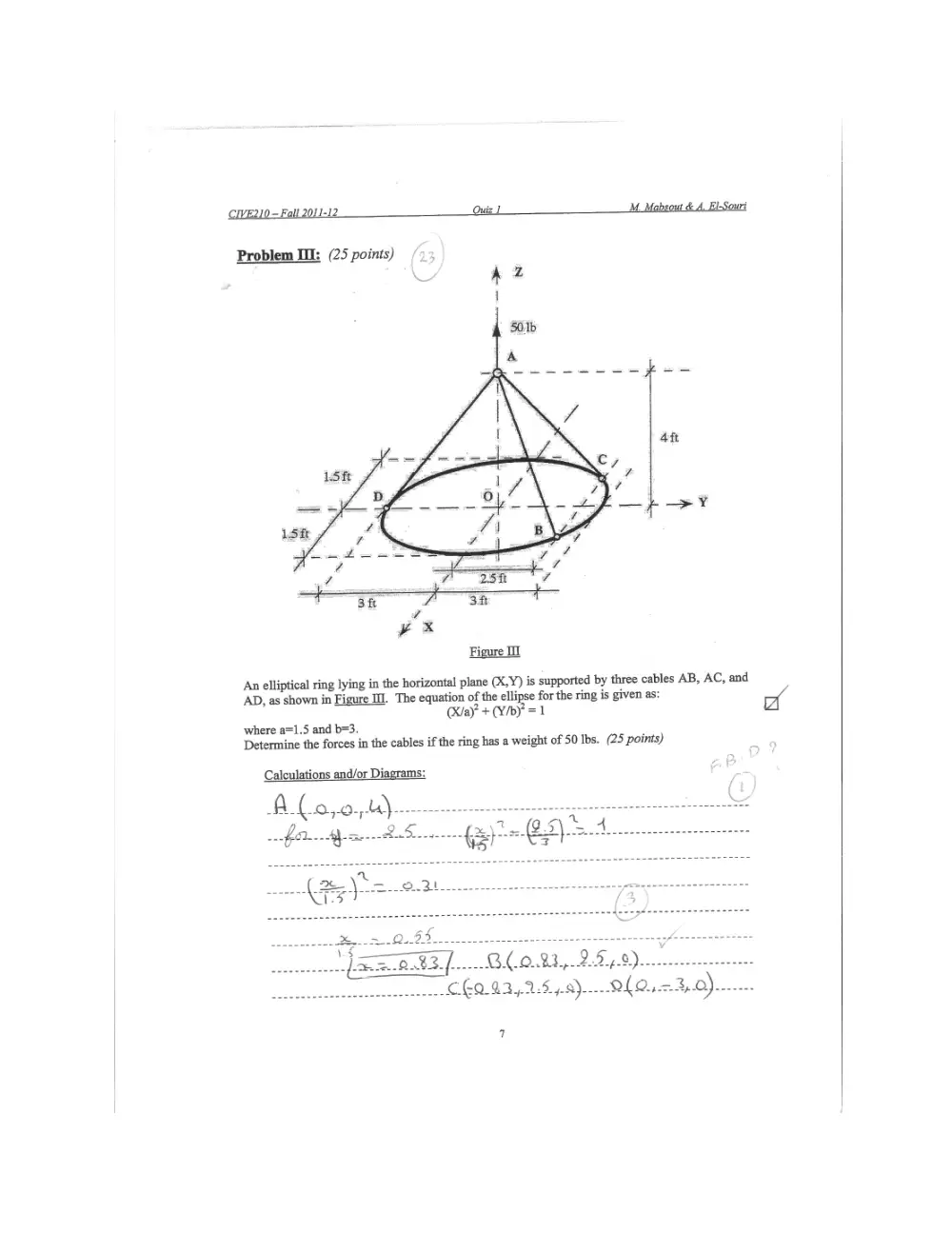 CIVE 210 Exam 1 with Solution, Fall 2011, page 5