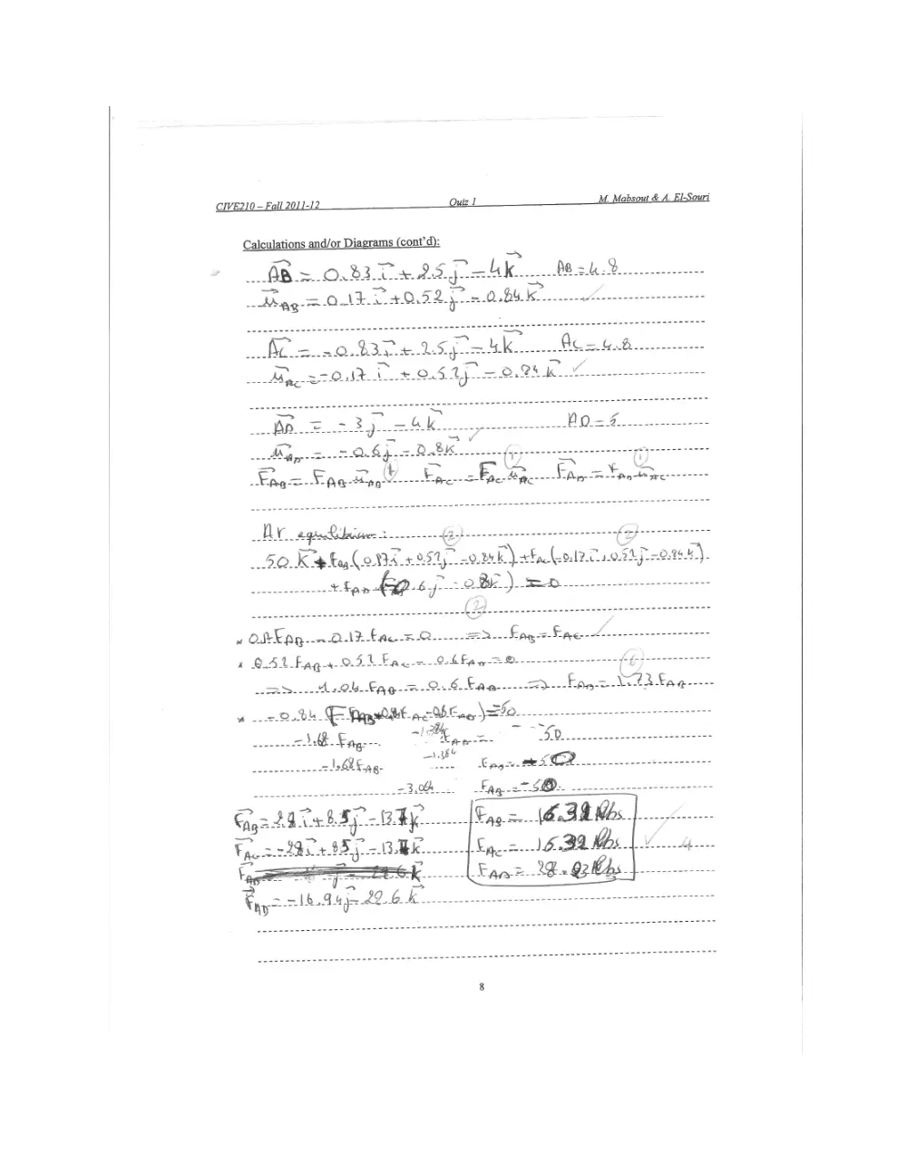 CIVE 210 Exam 1 with Solution, Fall 2011, page 6