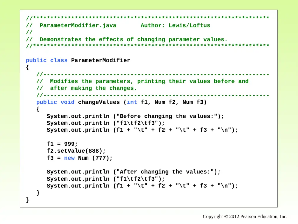 CSC 243 Chapter 7 Object Oriented Design, Fall 2014, page 6