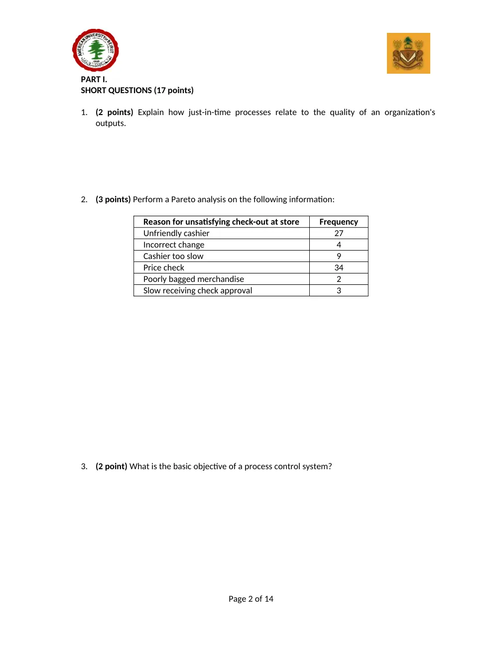 DCSN 200 Final, Spring 2011, page 2