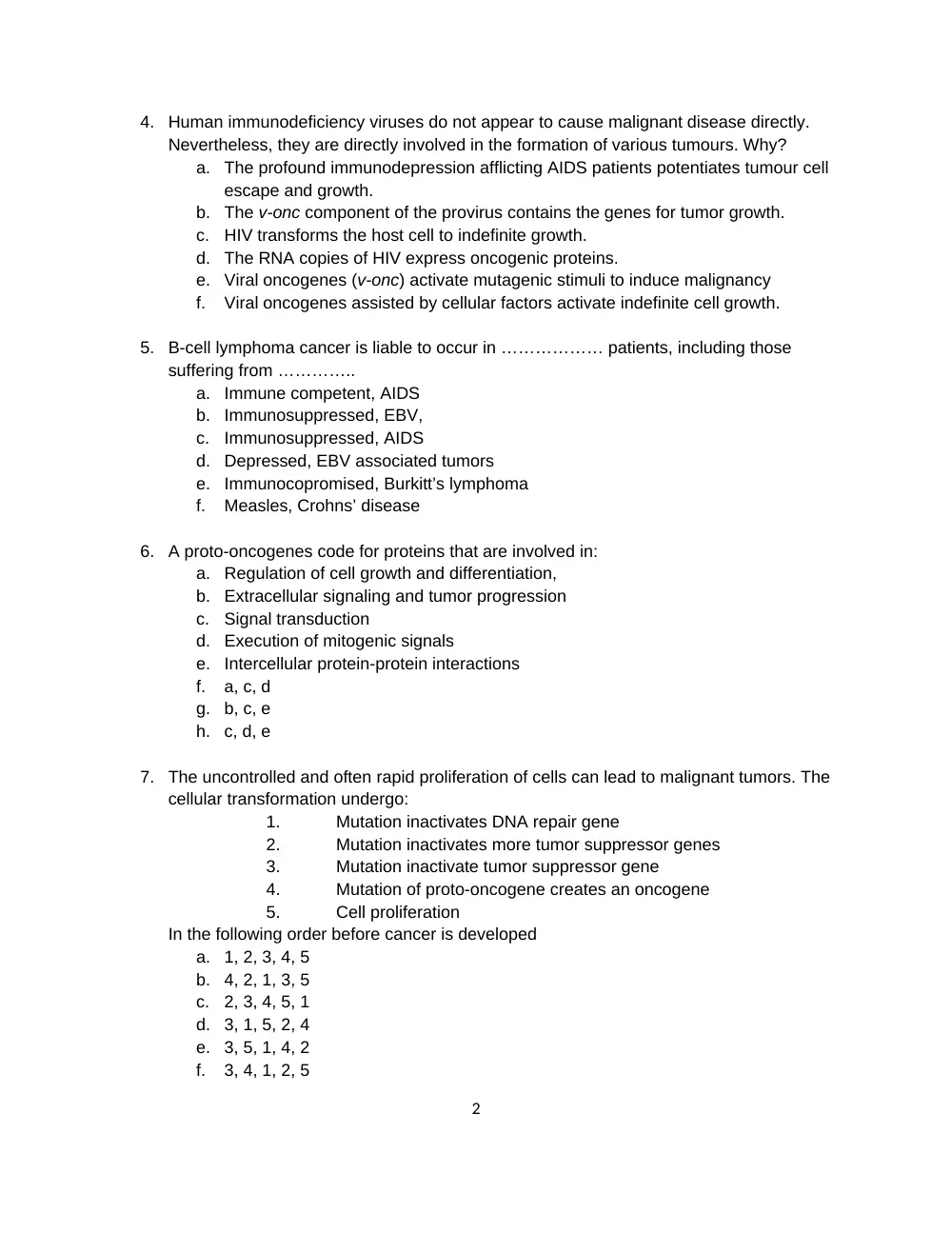BIO 420 Final, Spring 2011, page 2