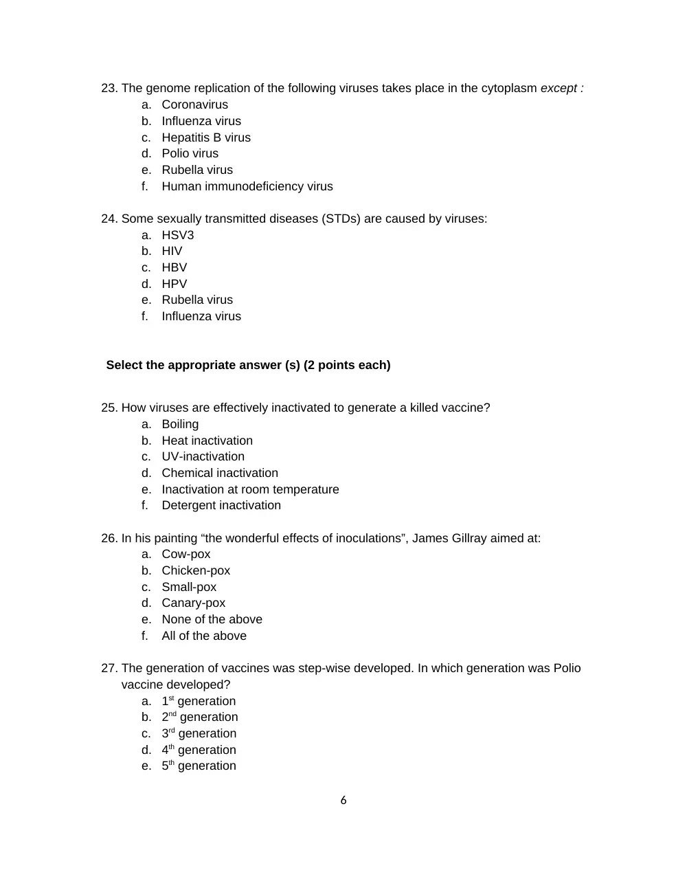 BIO 420 Final, Spring 2011, page 6