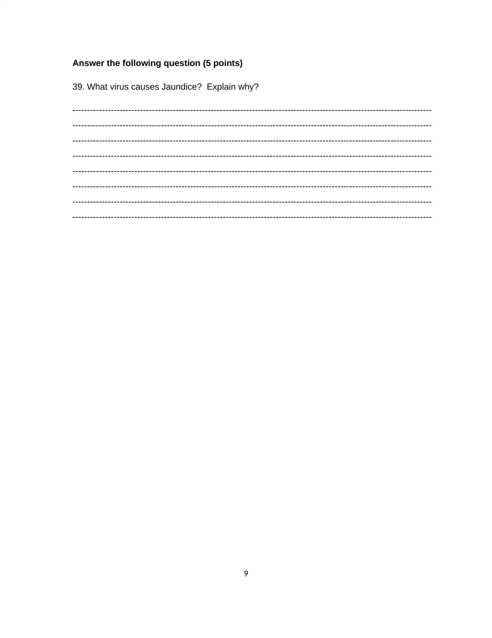 BIO 420 Final, Spring 2011, page 9