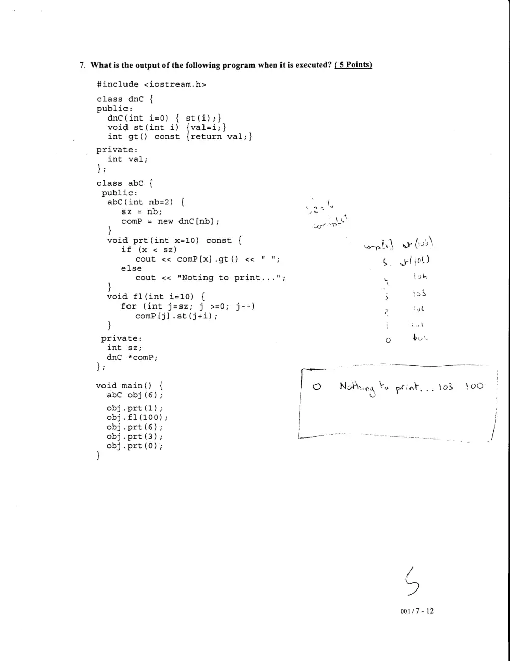 CSC 213 Final with Solution, Fall 2005, page 7