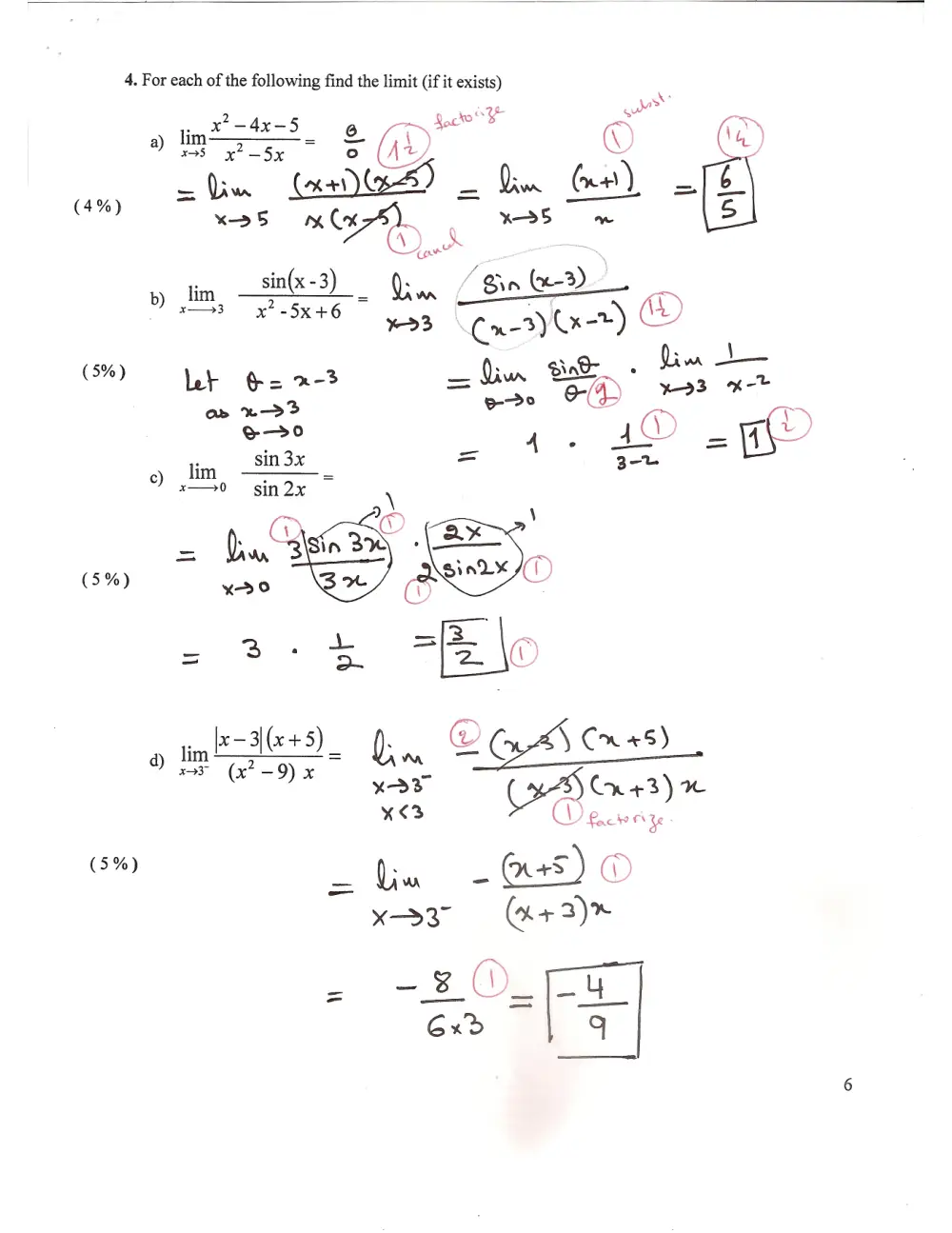 MATH 101 Exam 1, Spring 2012, page 7