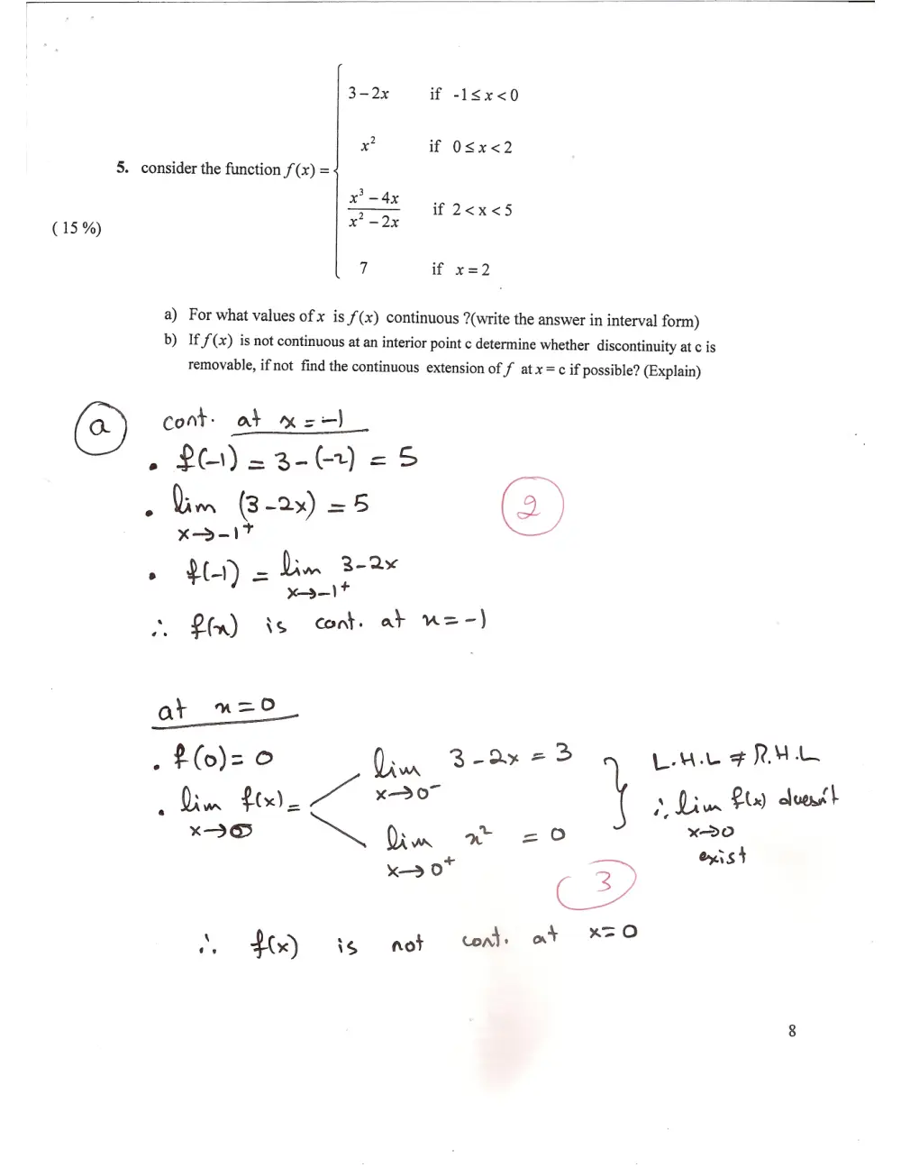 MATH 101 Exam 1, Spring 2012, page 9