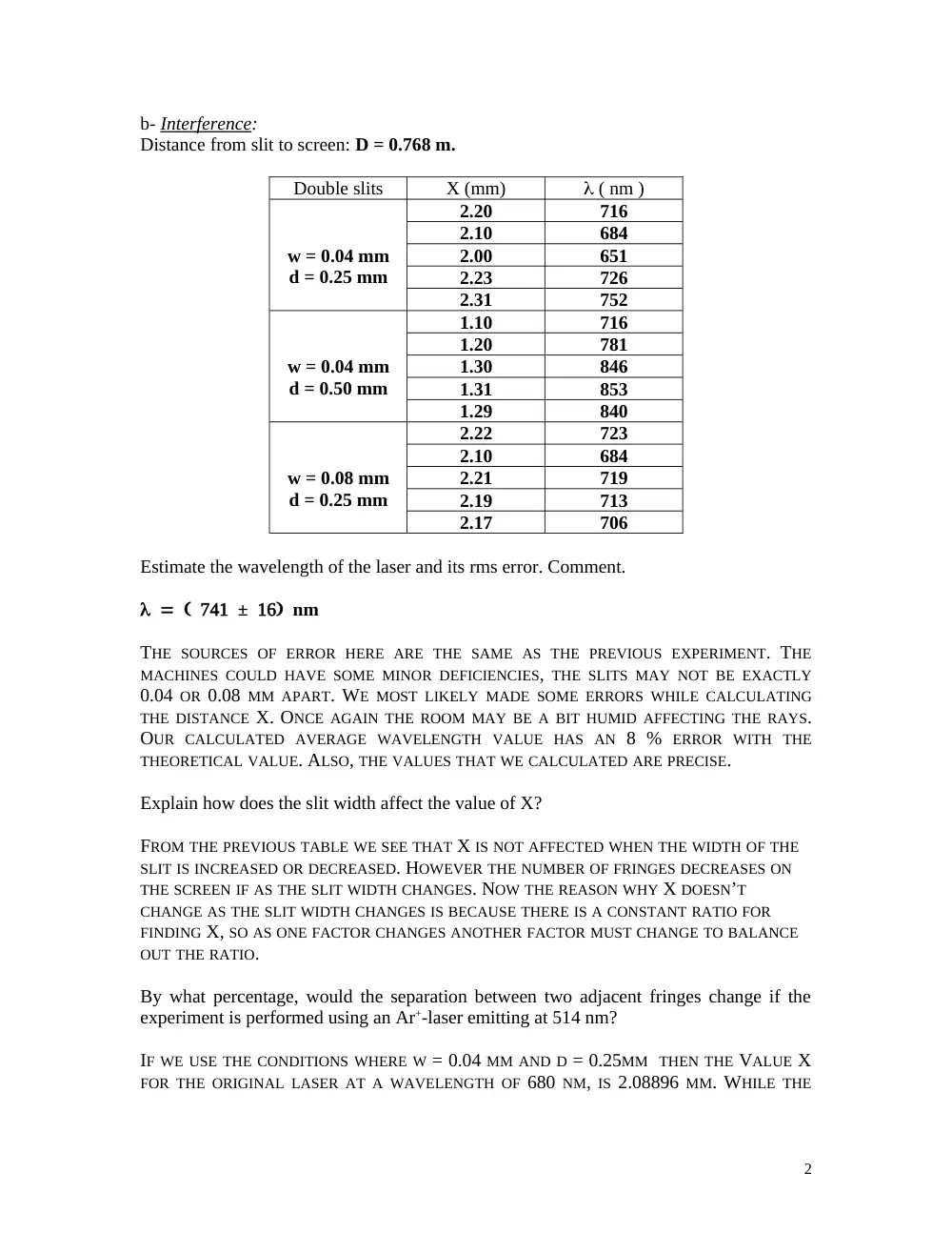 PHYS 210 Lab Reports Solved, Fall 2006, page 2