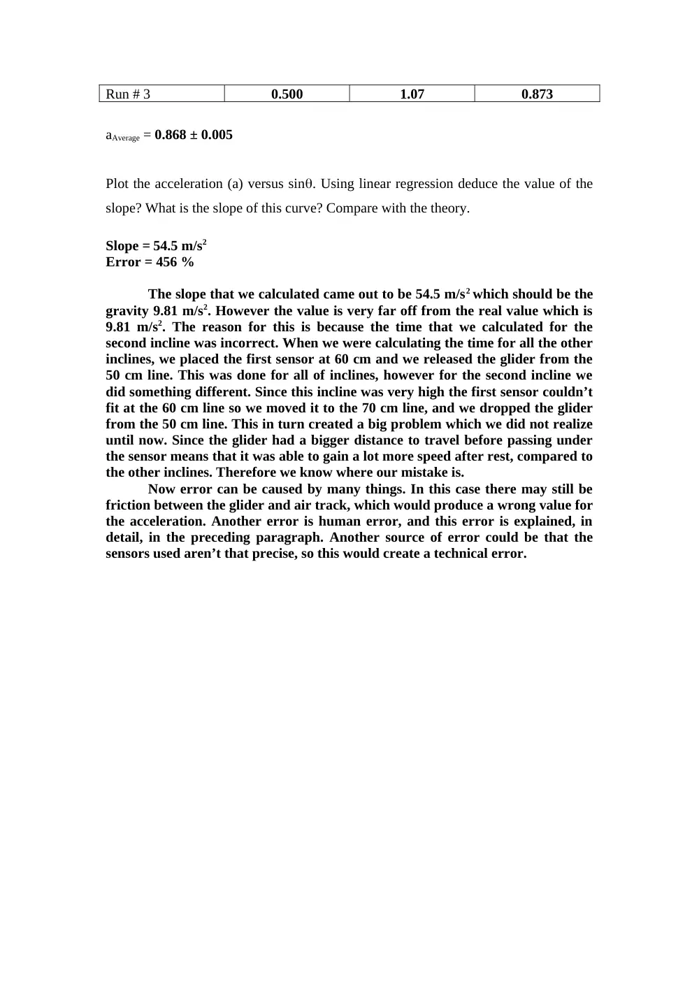 PHYS 210 Lab Reports Solved, Fall 2006, page 8