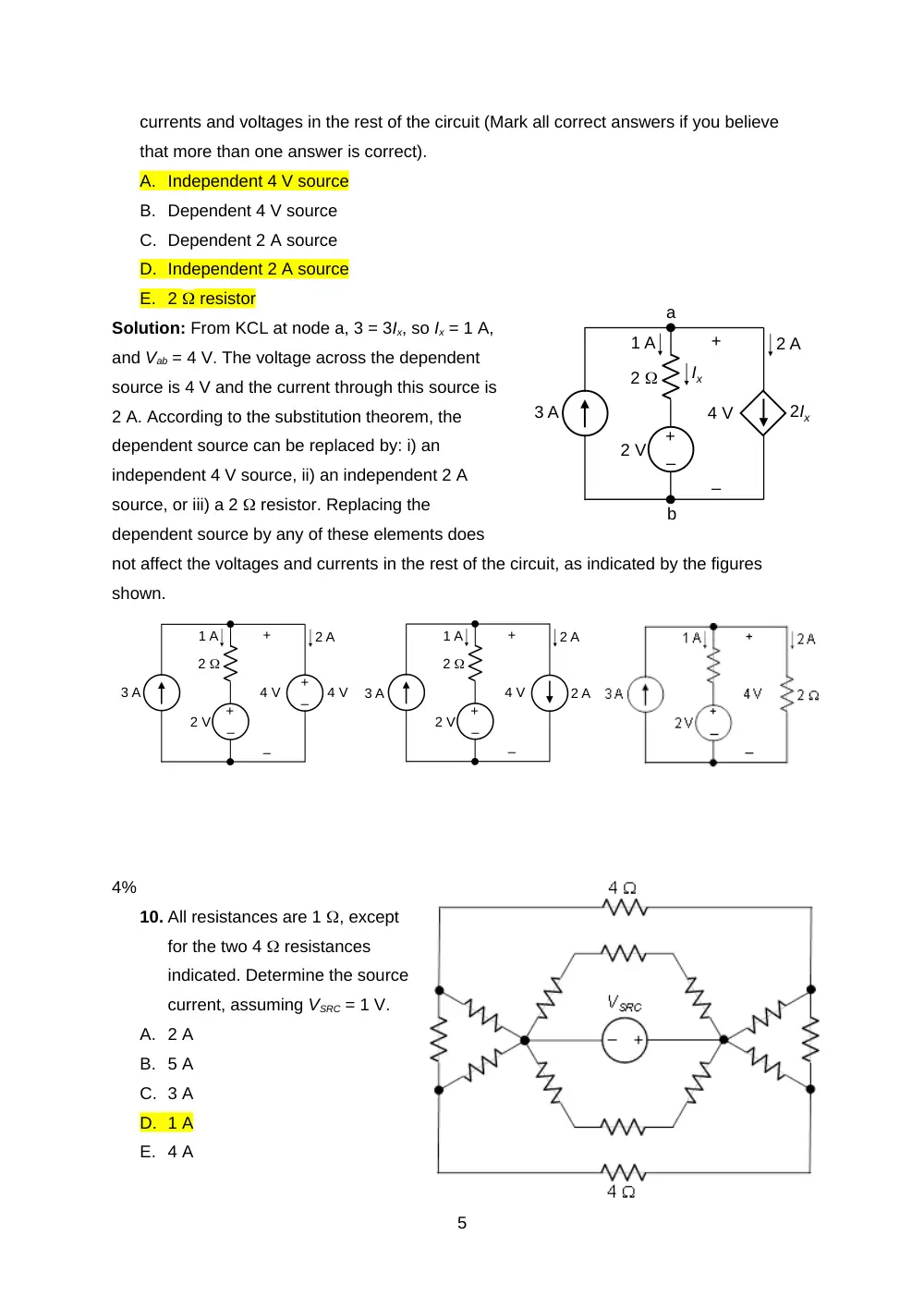 EECE 210 Exam 2 with Solution, Fall 2011, page 5