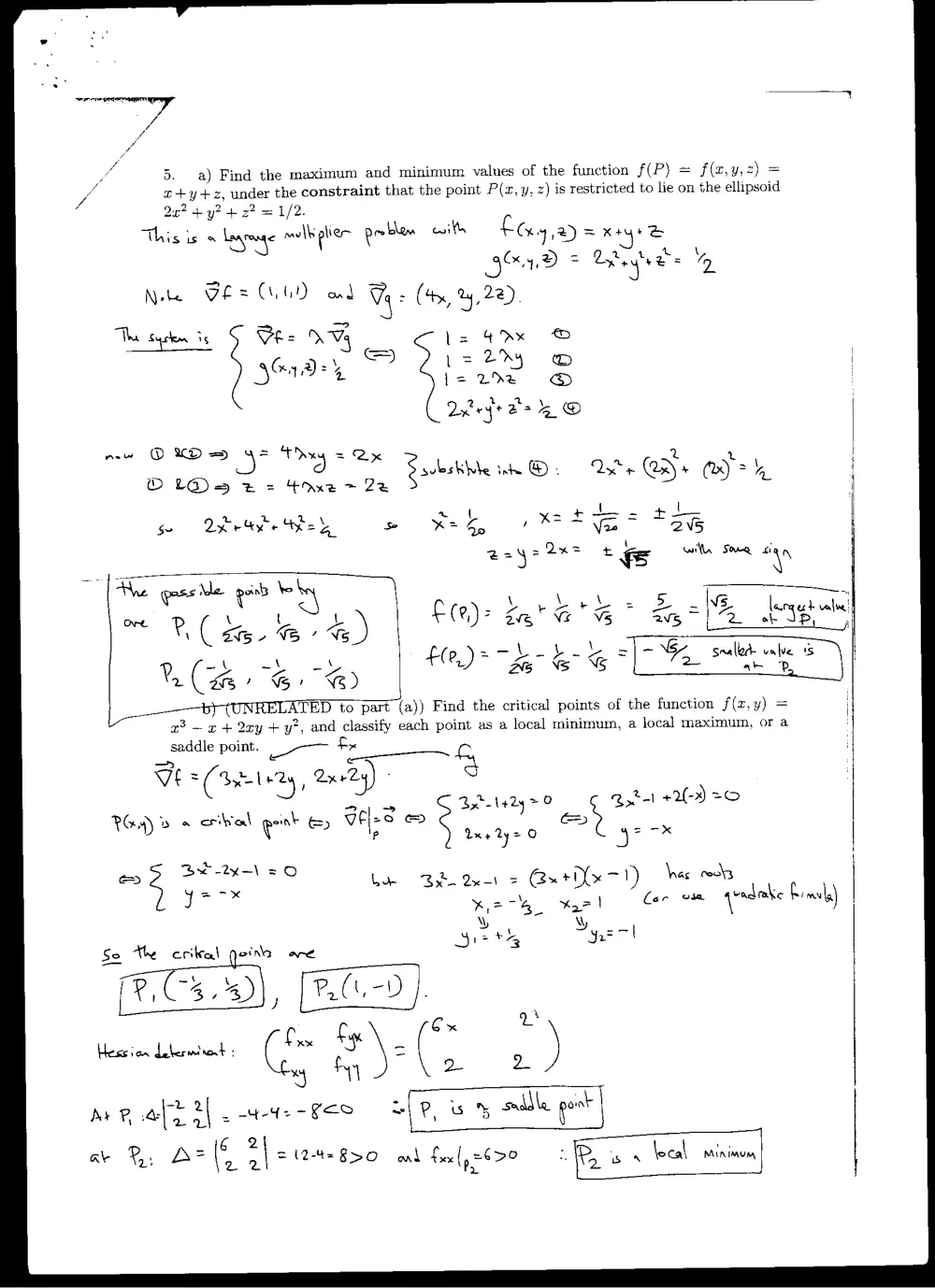MATH 201 Exam 2, Fall 2004, page 5